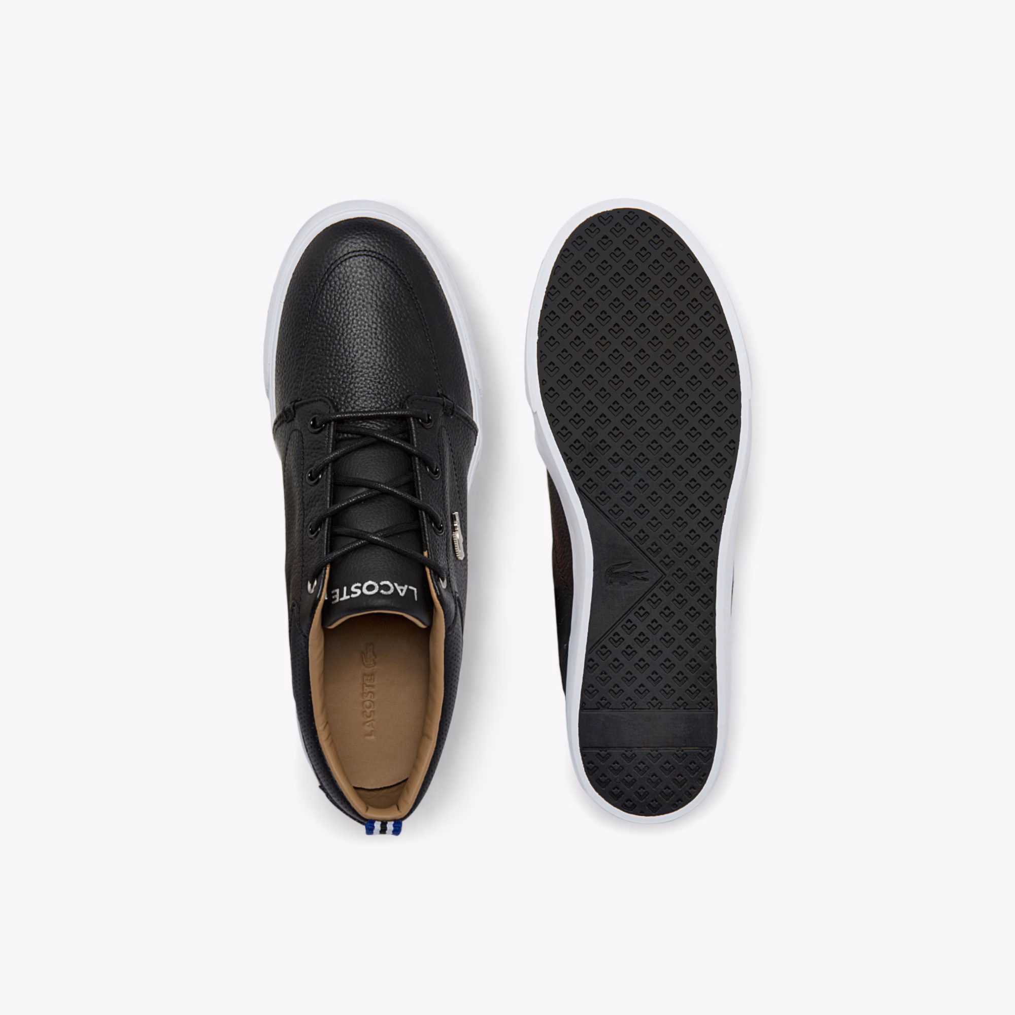 Men's Bayliss Leather Perforated Collar Sneakers