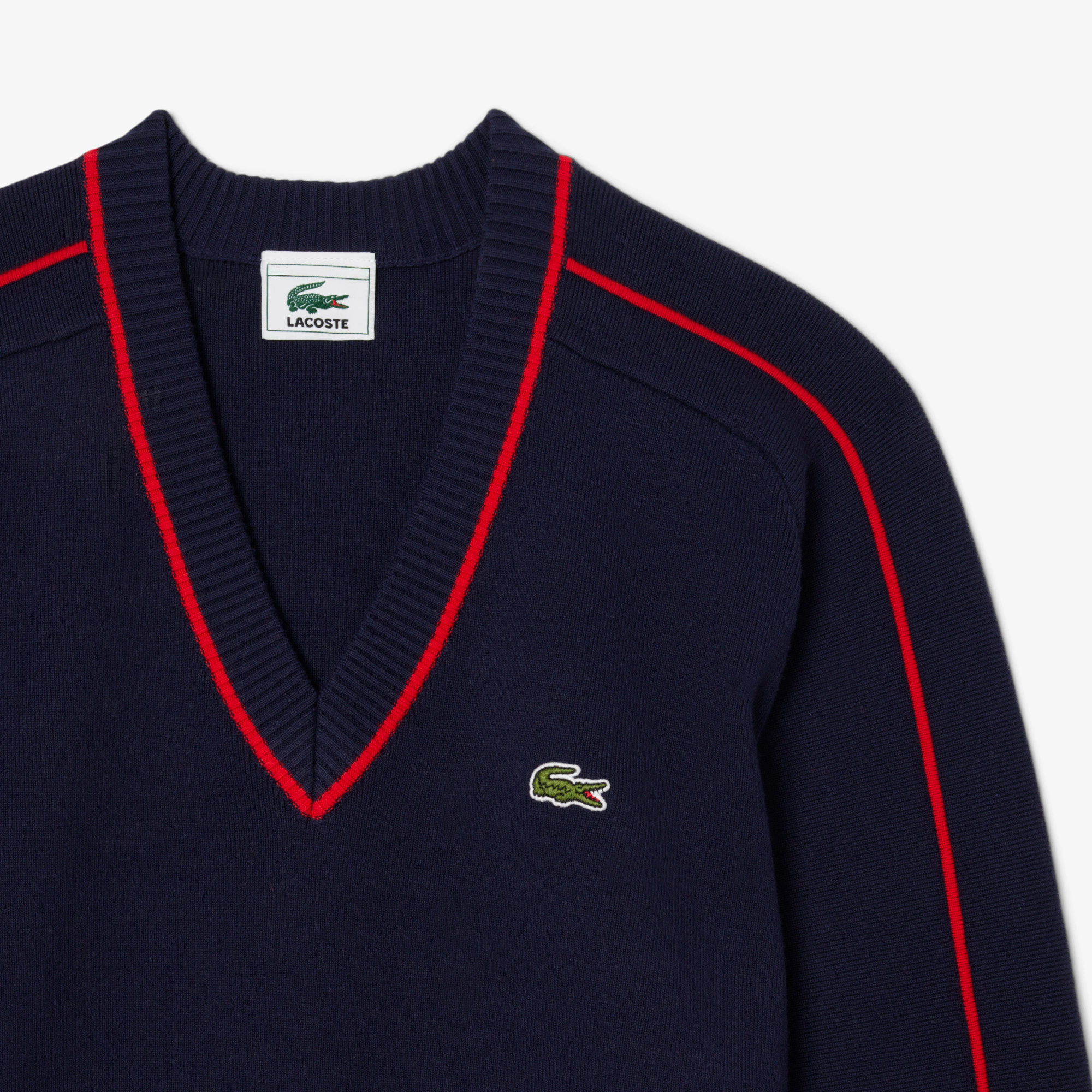 Men's Archive Edition Striped V-Neck Sweater