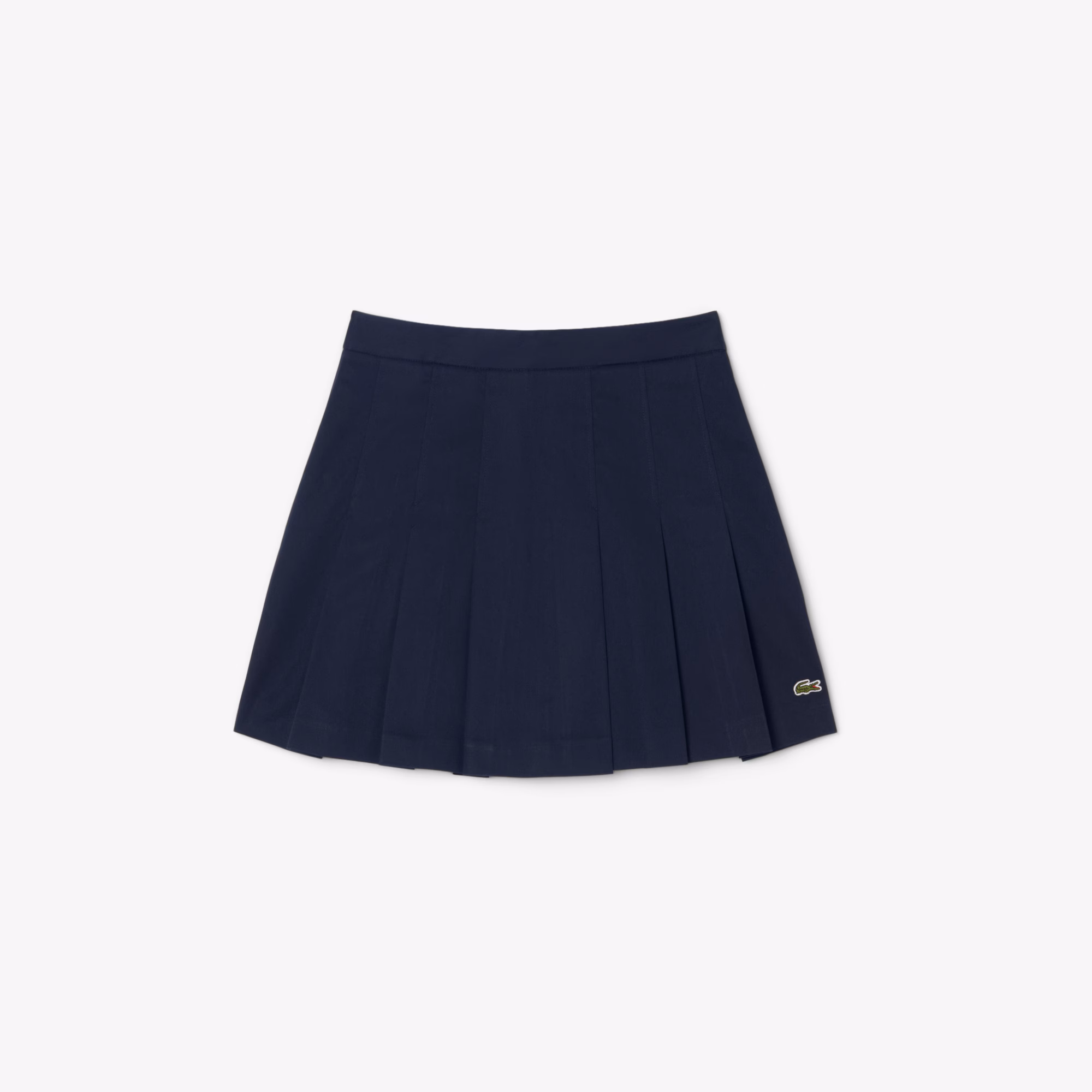 Women's Short Stretch Cotton Pleated Skirt