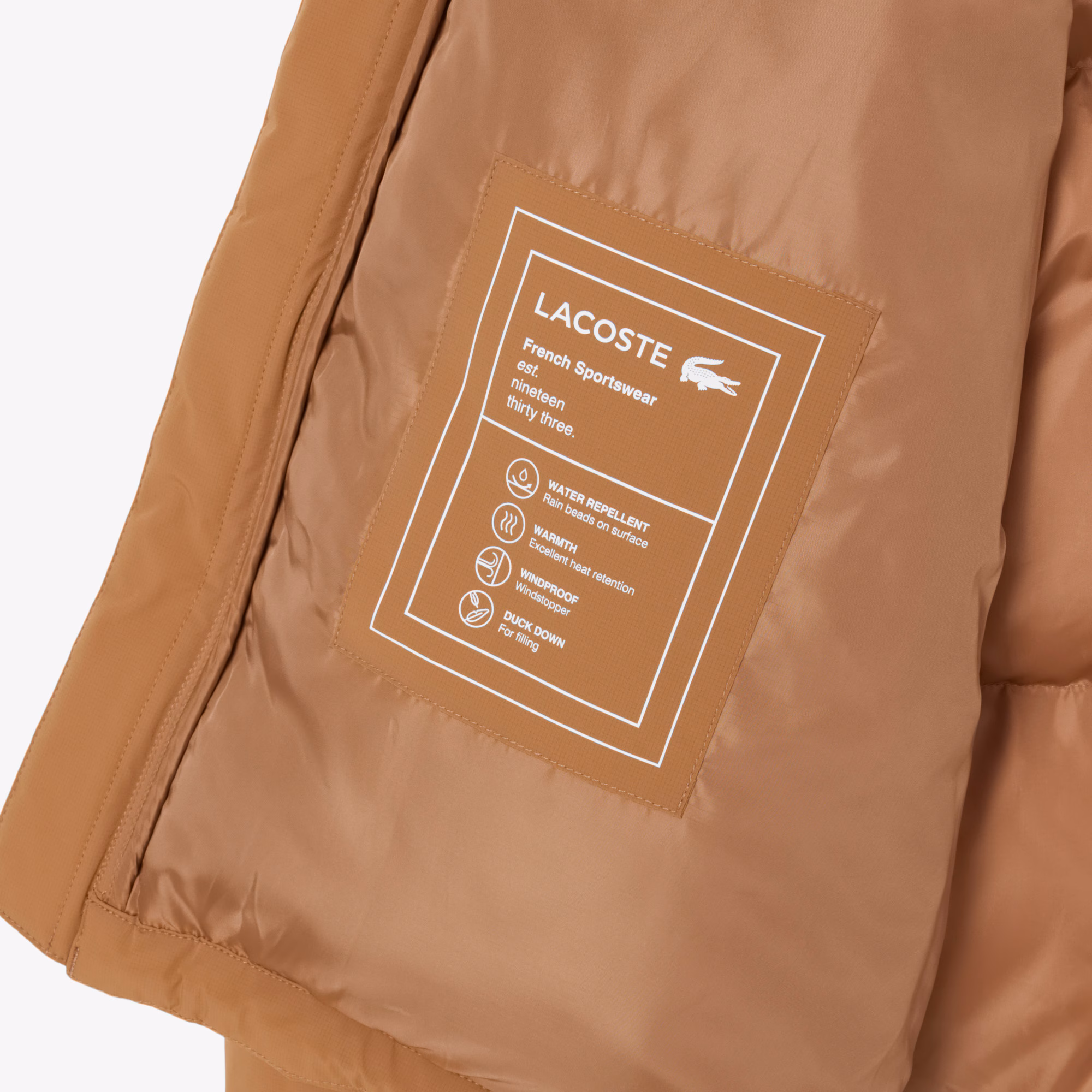 Men's Water-Repellent Hooded Down Jacket