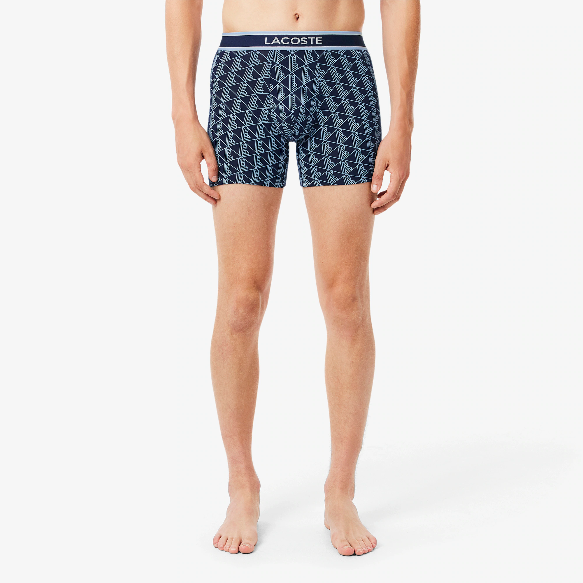 Men's 3-Pack Monogram Print Boxer Briefs