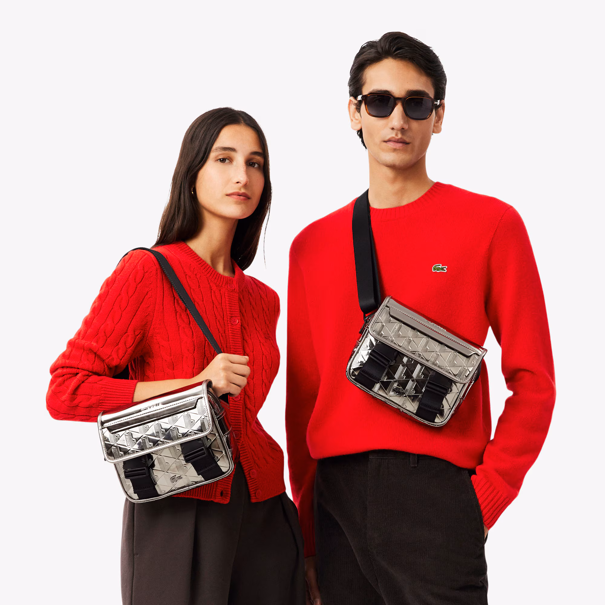 The Blend Silver Messenger Bag