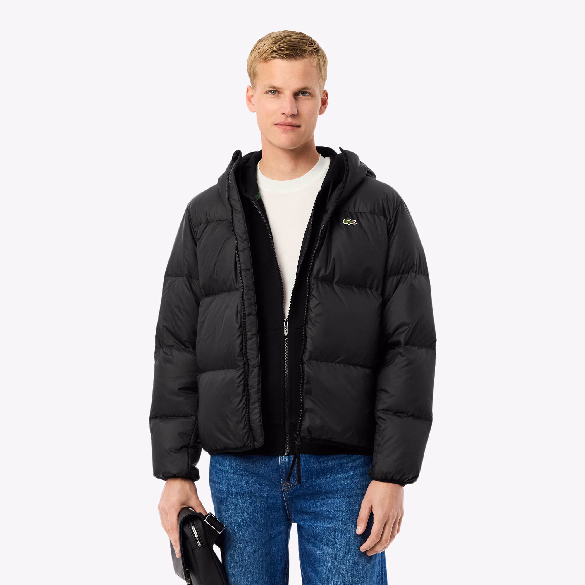 Men's Water-Repellent Hooded Puffer Jacket