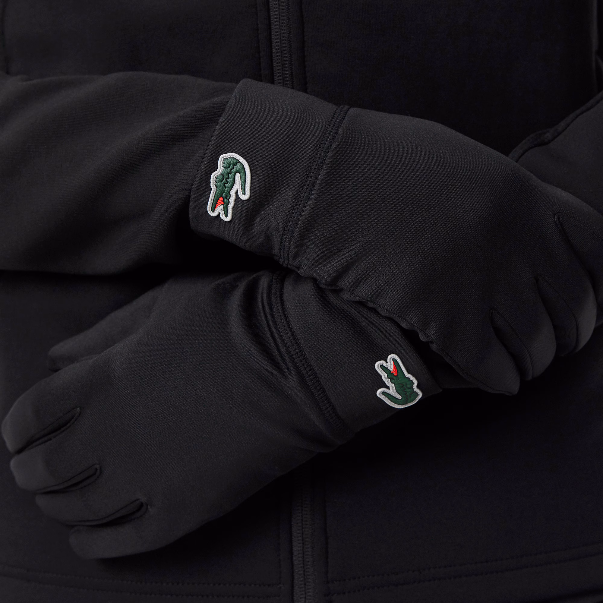 Men's Polar Fleece Reflective Crocodile Gloves