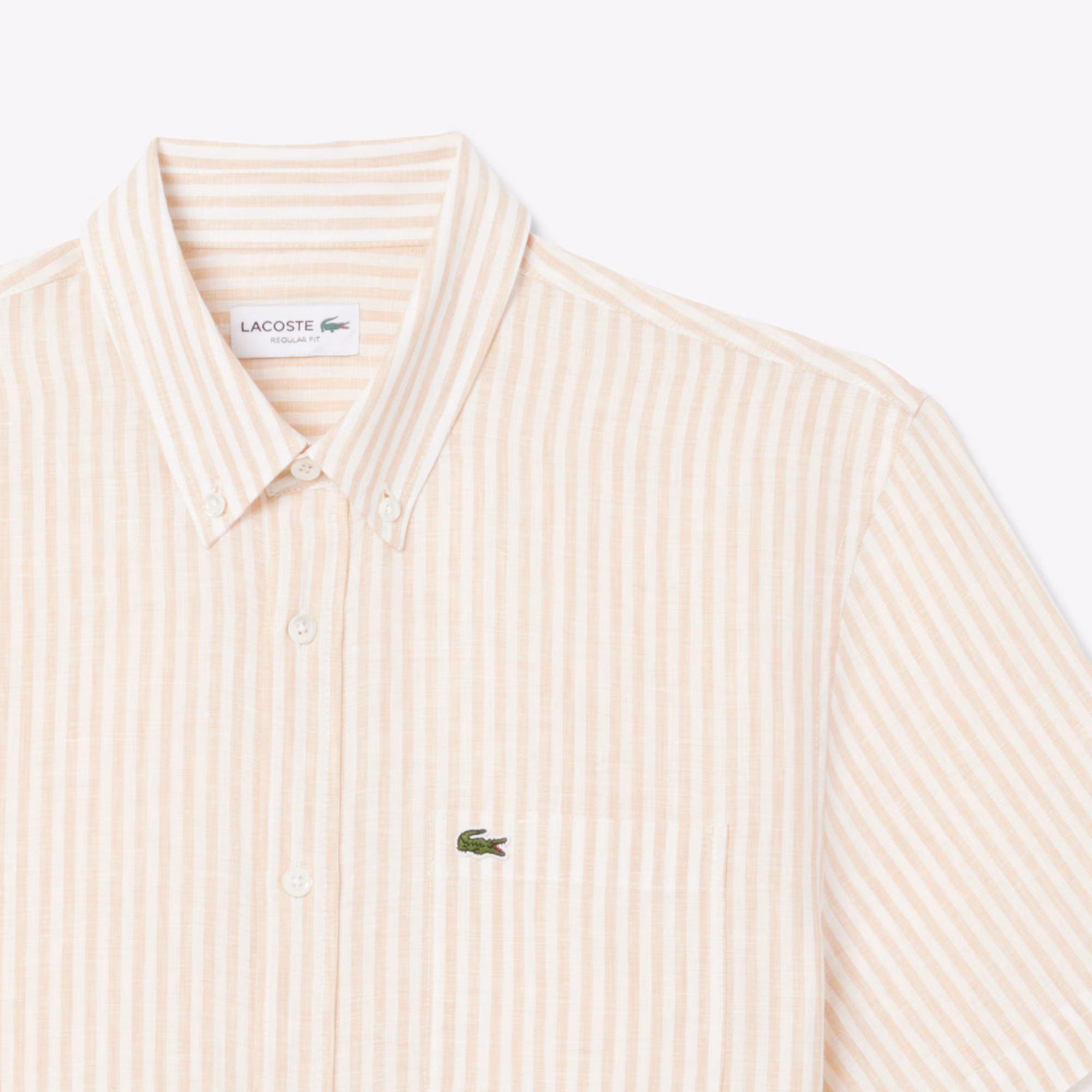 Men's Regular Fit Short Sleeve Linen Shirt