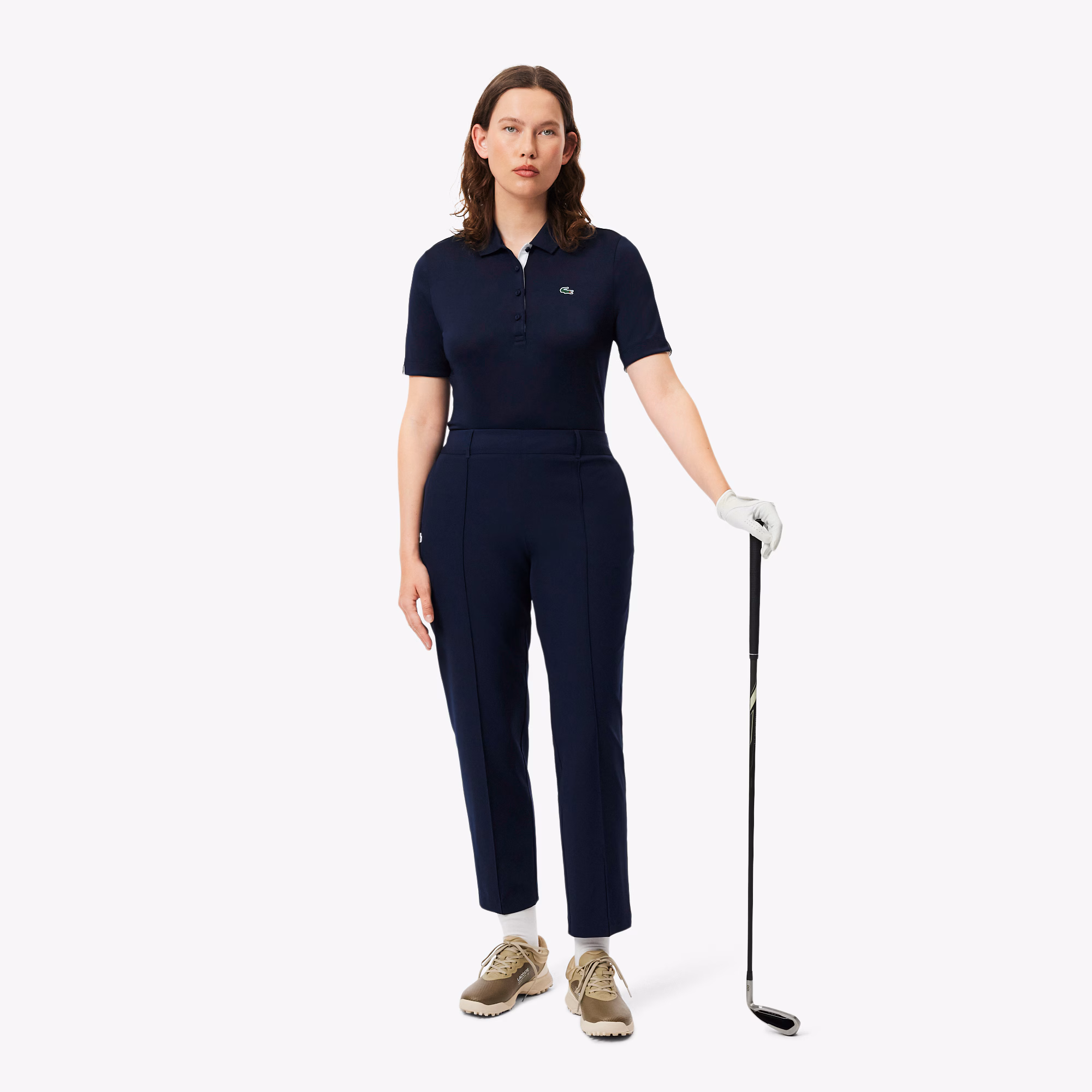 Women's Slim Fit UV Protect Stretch Golf Polo