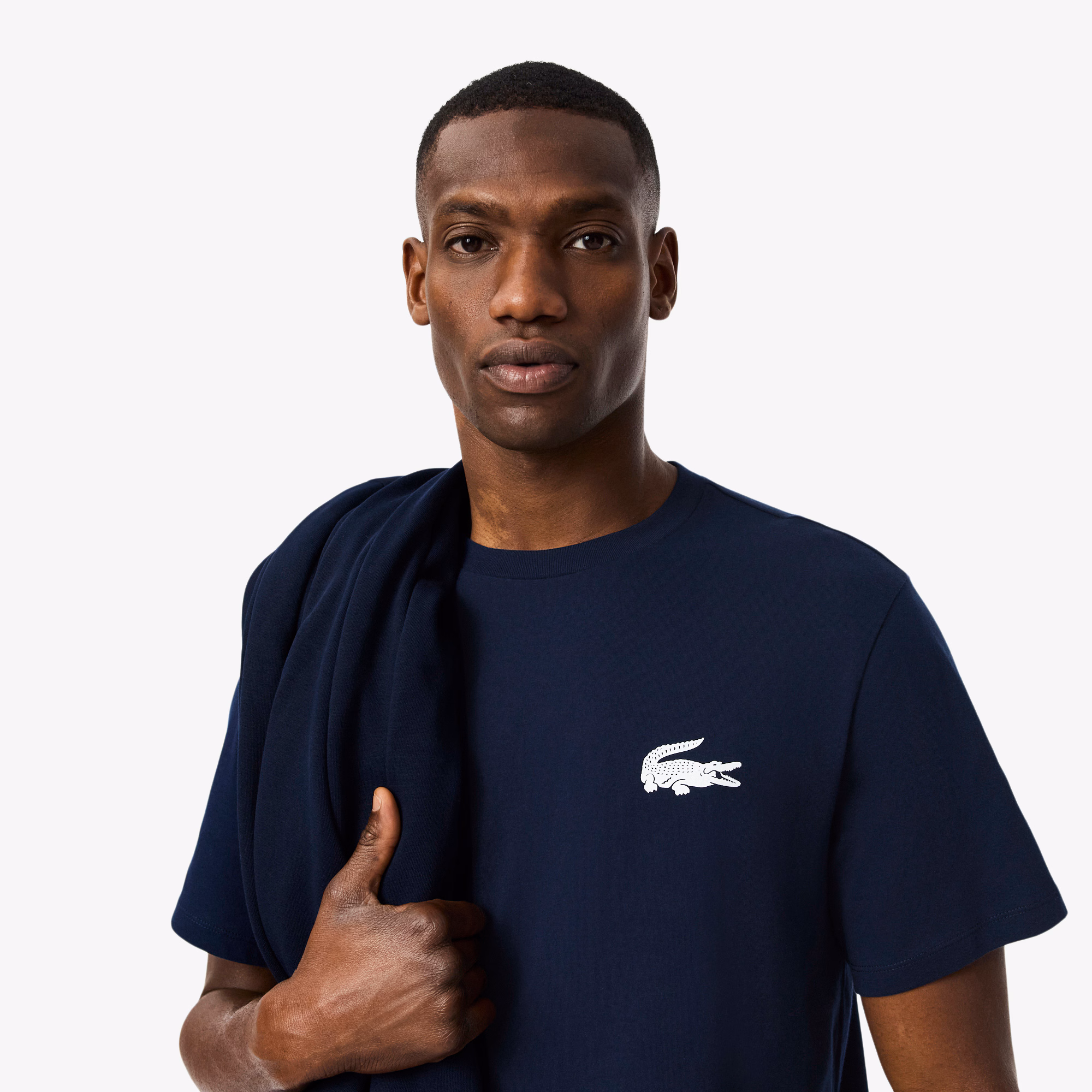 Men's Crocodile Print Cotton Undershirt