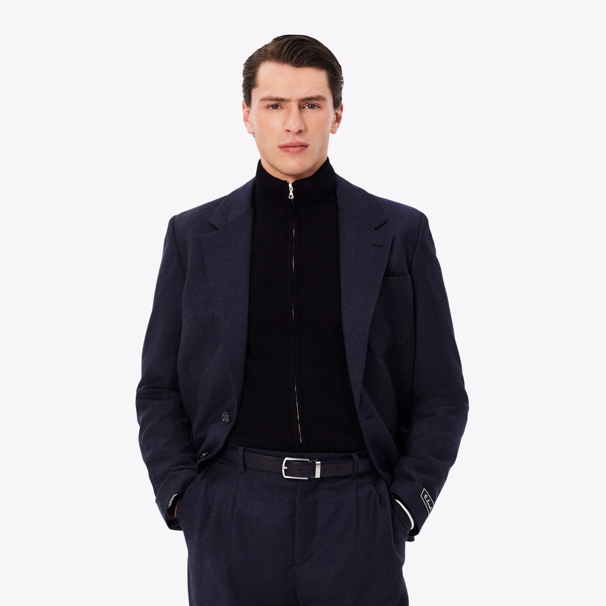 Smooth Leather Belt & Buckle Gift Set