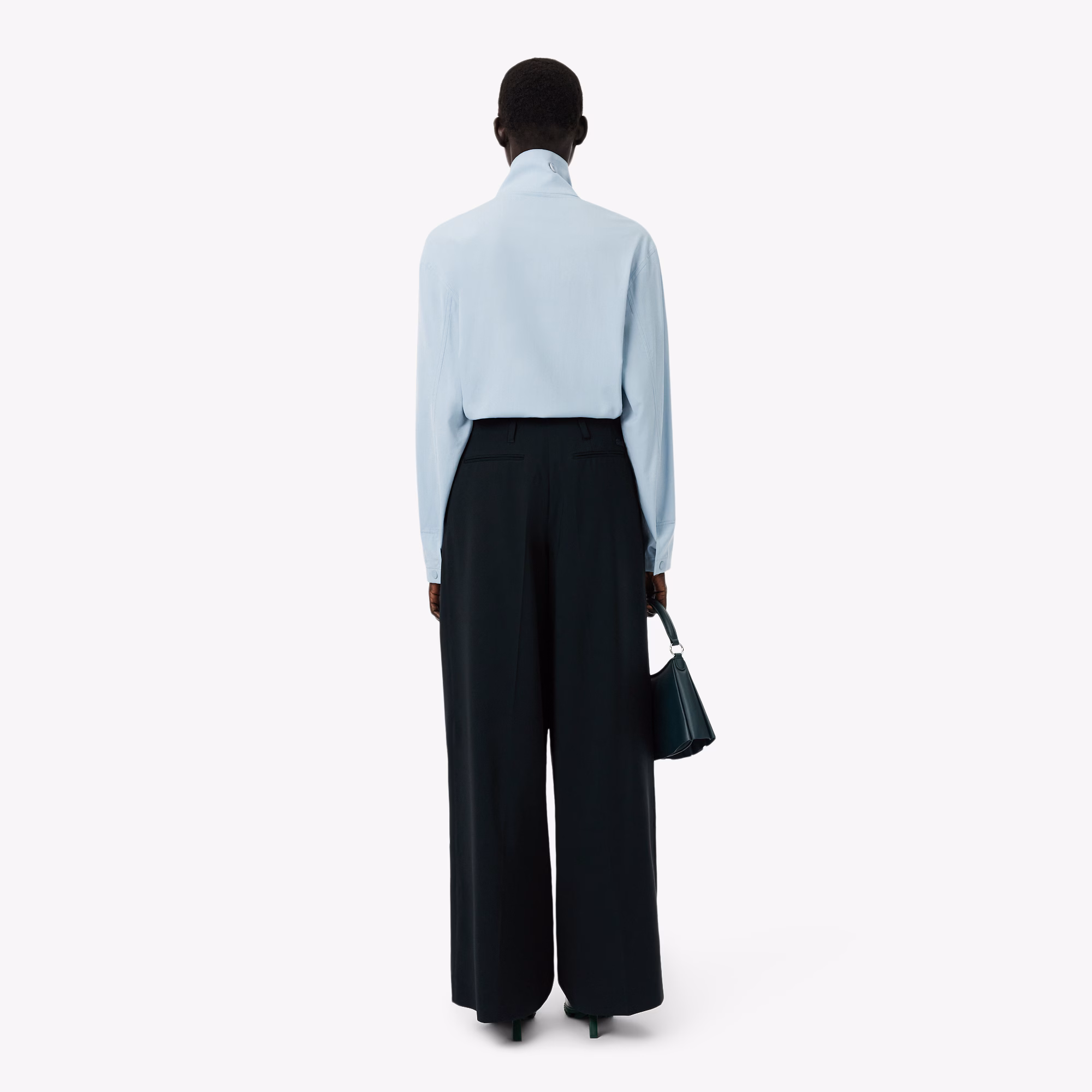 Runway Wide Fit Wool Blend Pants
