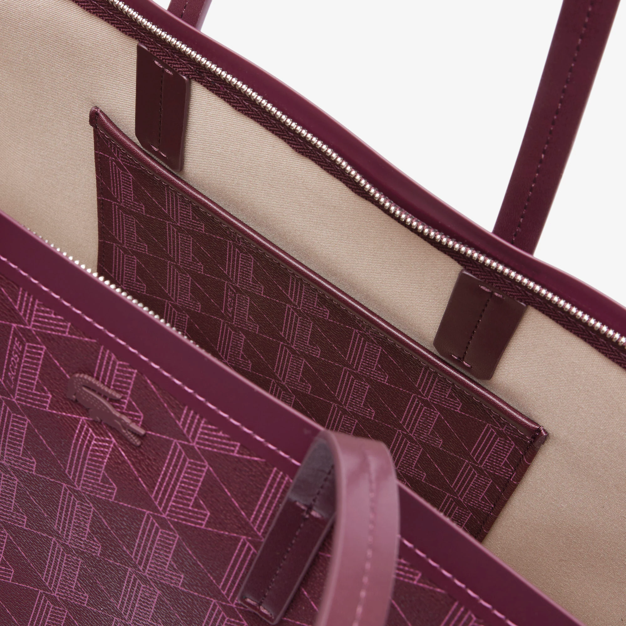 Zely Grained Tote & Pouch