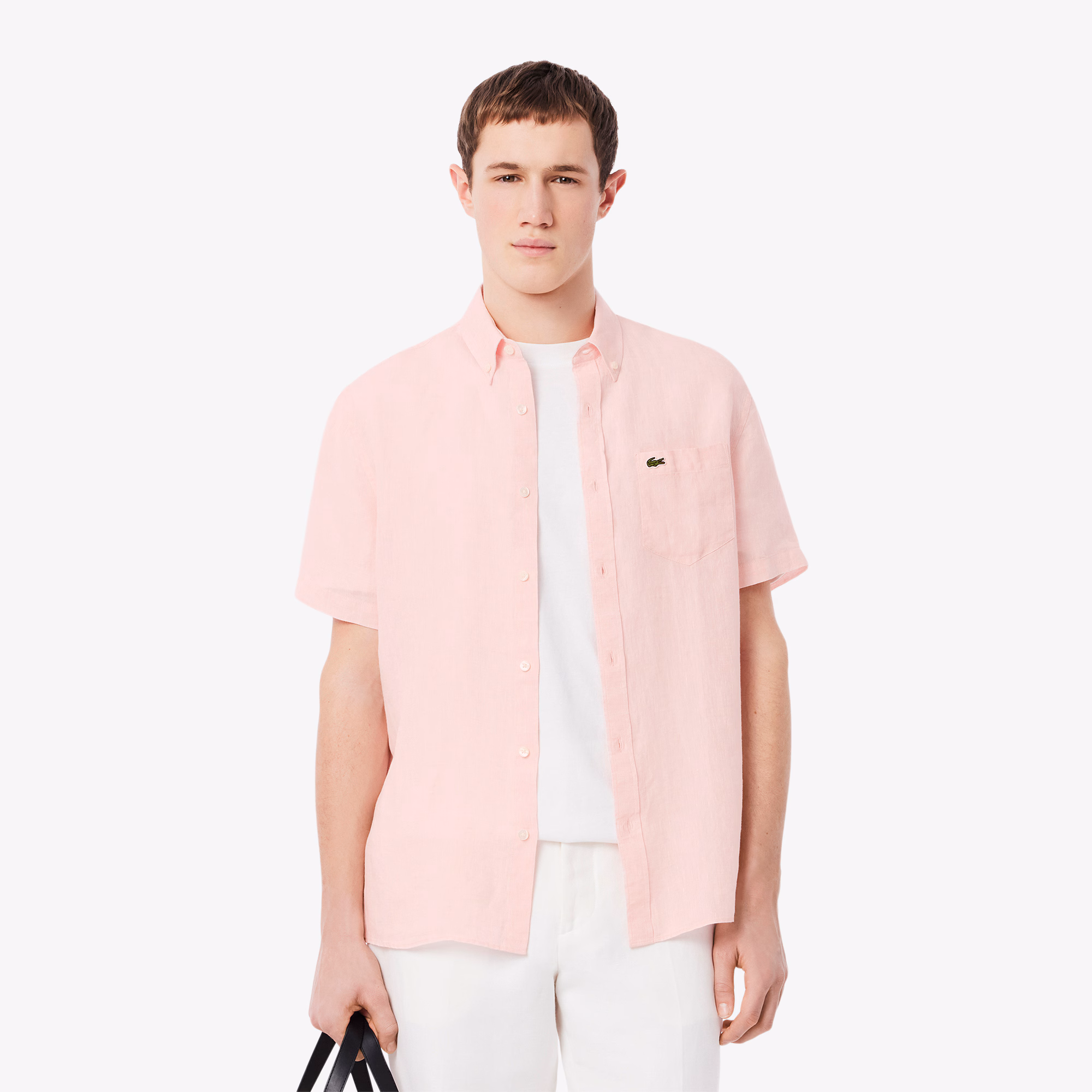 Men's Short Sleeve Linen Shirt