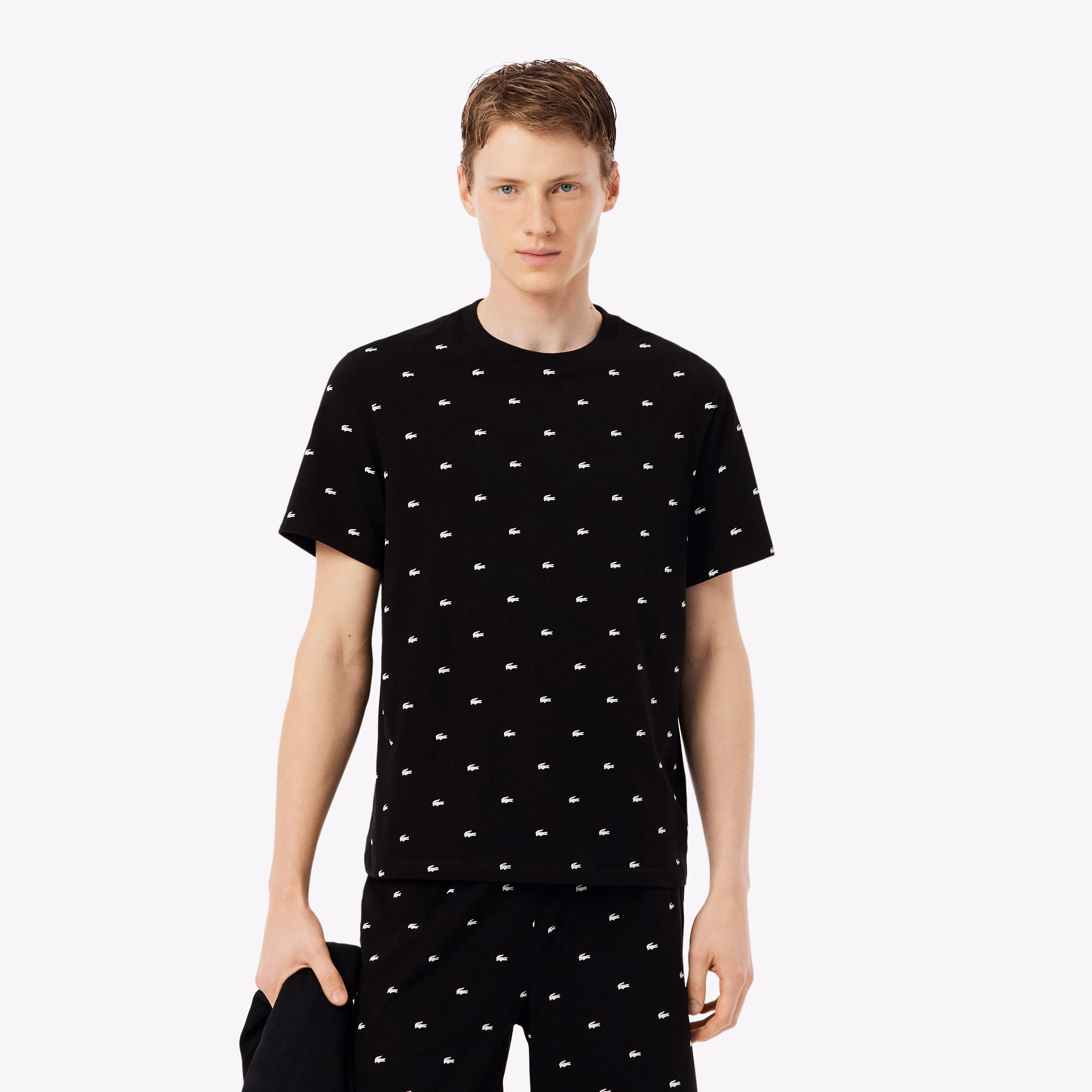 Men's Printed Cotton Pajama Set