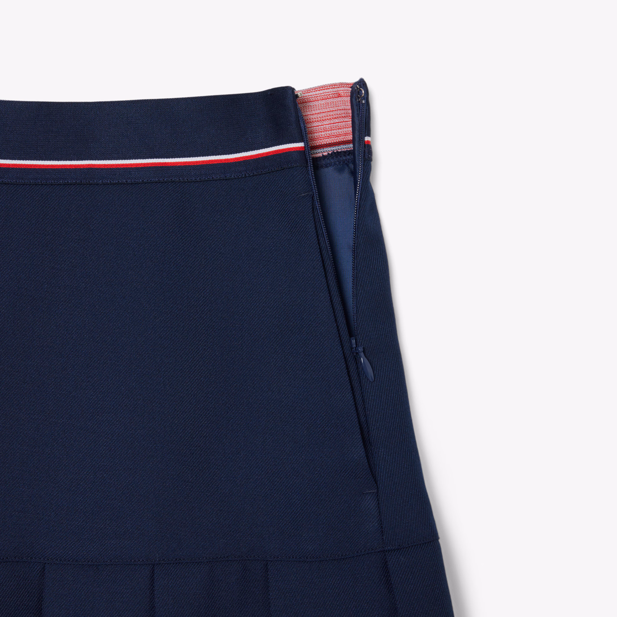 Women's Short Pleated Wool Blend Skirt