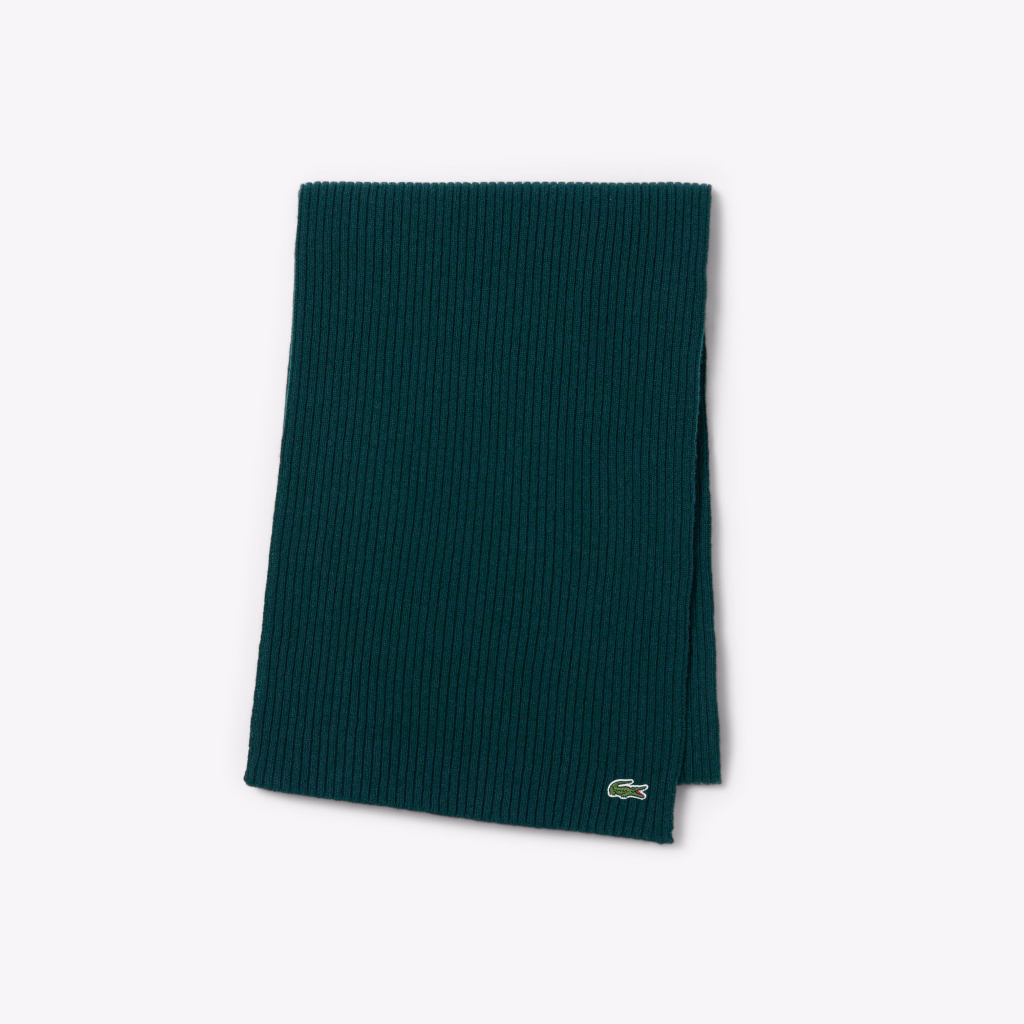 Unisex Ribbed Wool Scarf