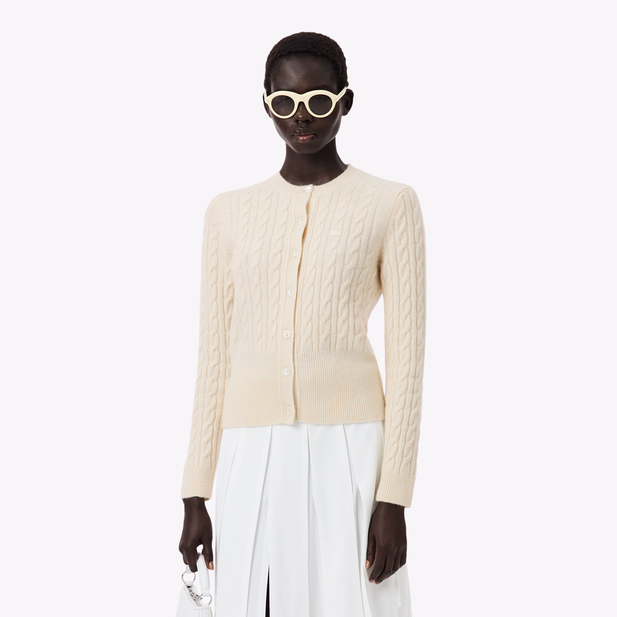 Runway Cashmere Cable Knit Cardigan