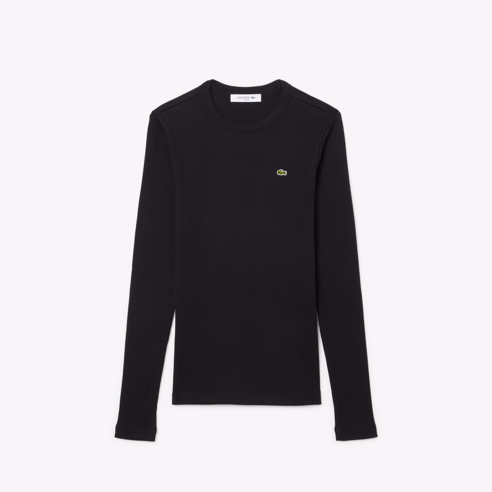 Women's Slim Fit Ribbed Cotton T-Shirt