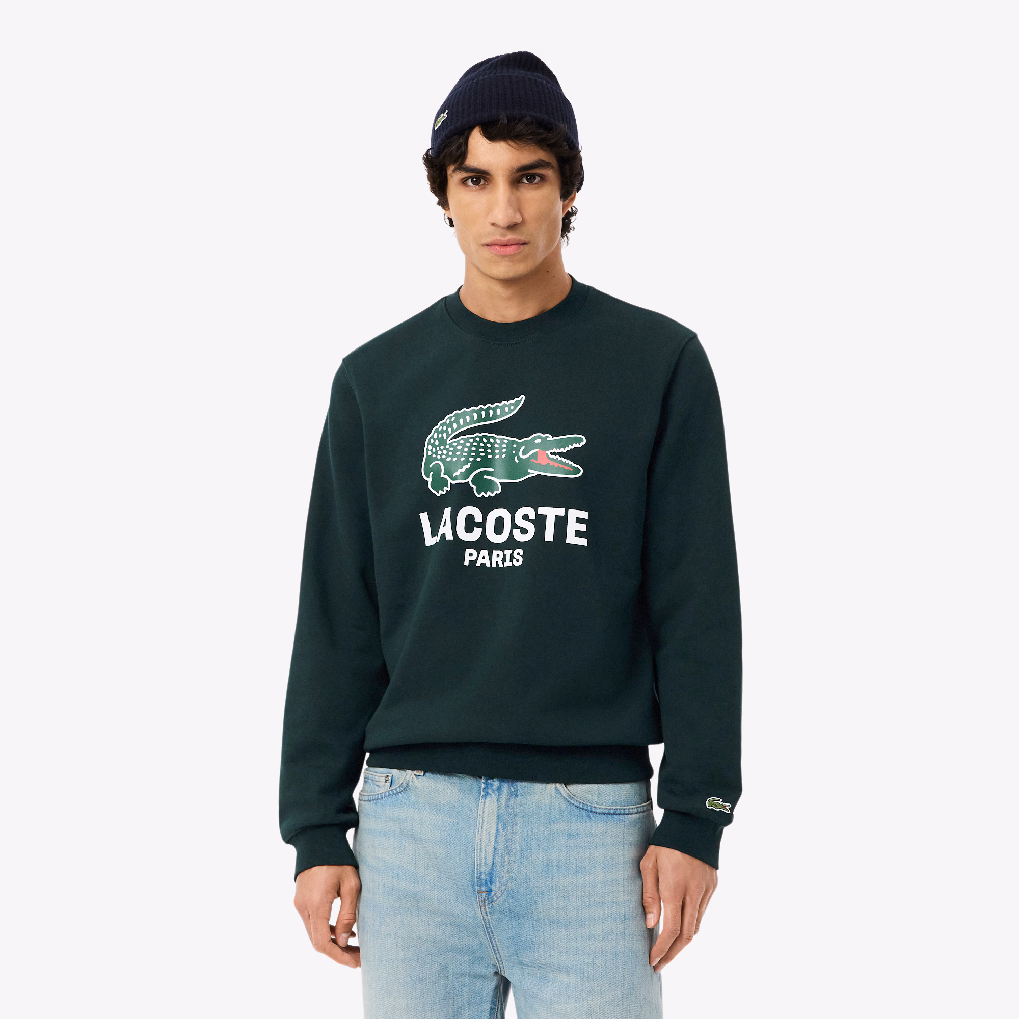 Men's Classic Fit Printed Crew Neck Sweatshirt