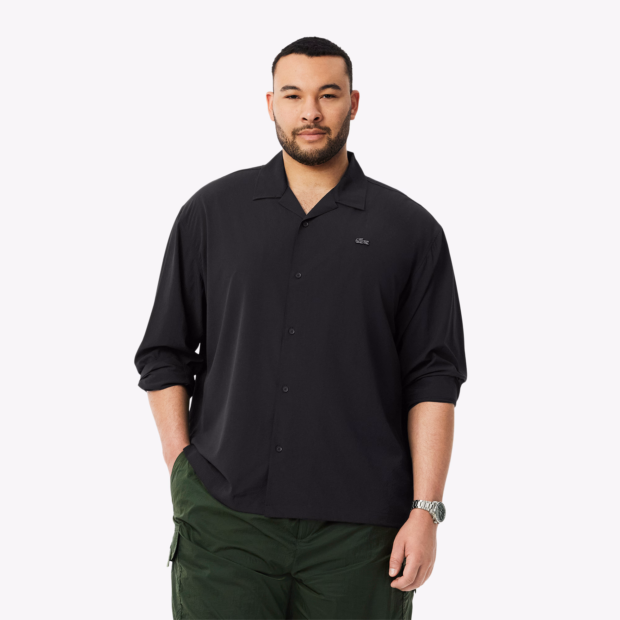 Men's Lightweight Relaxed Fit Perforated Shirt