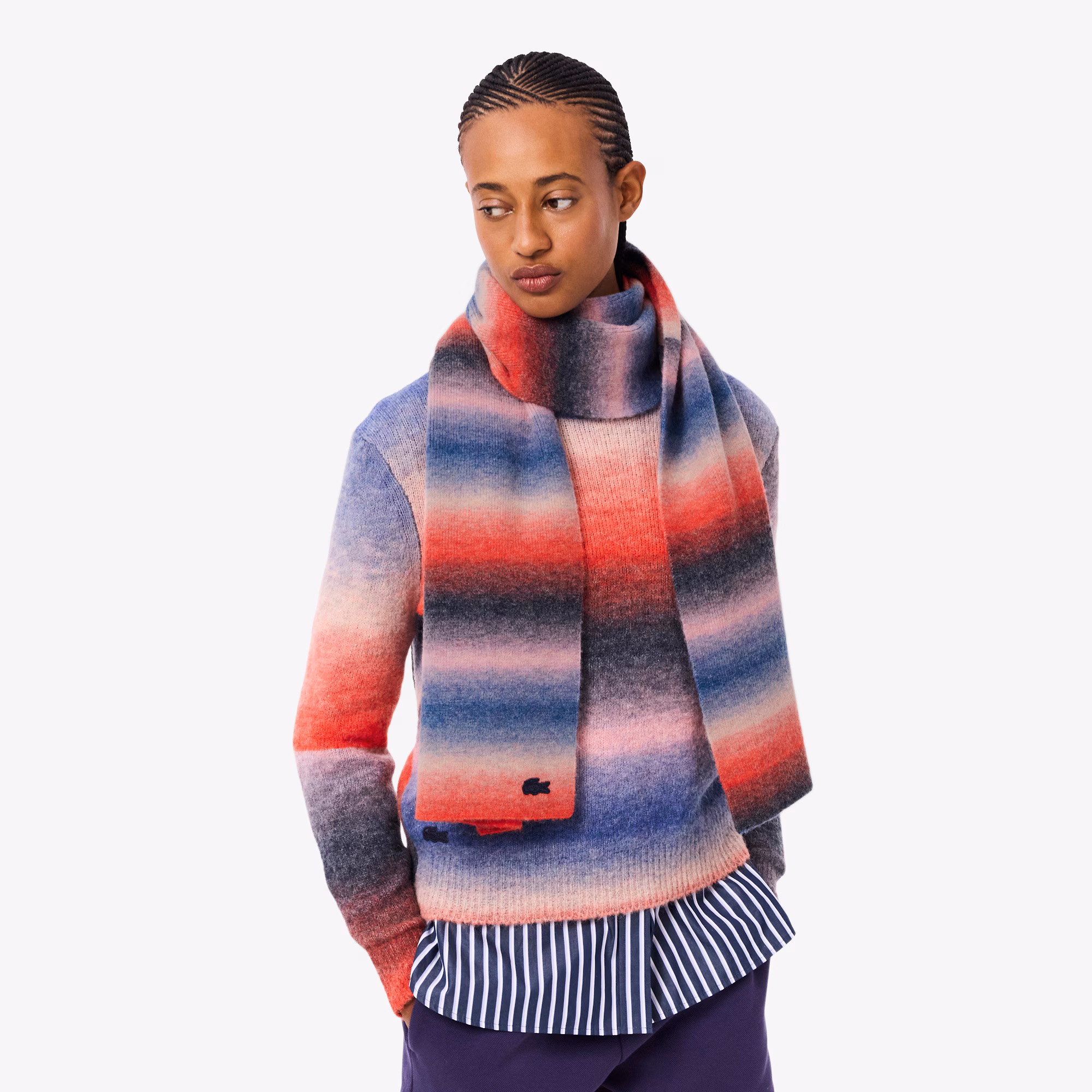 Women's Wool Blend Ombré Scarf