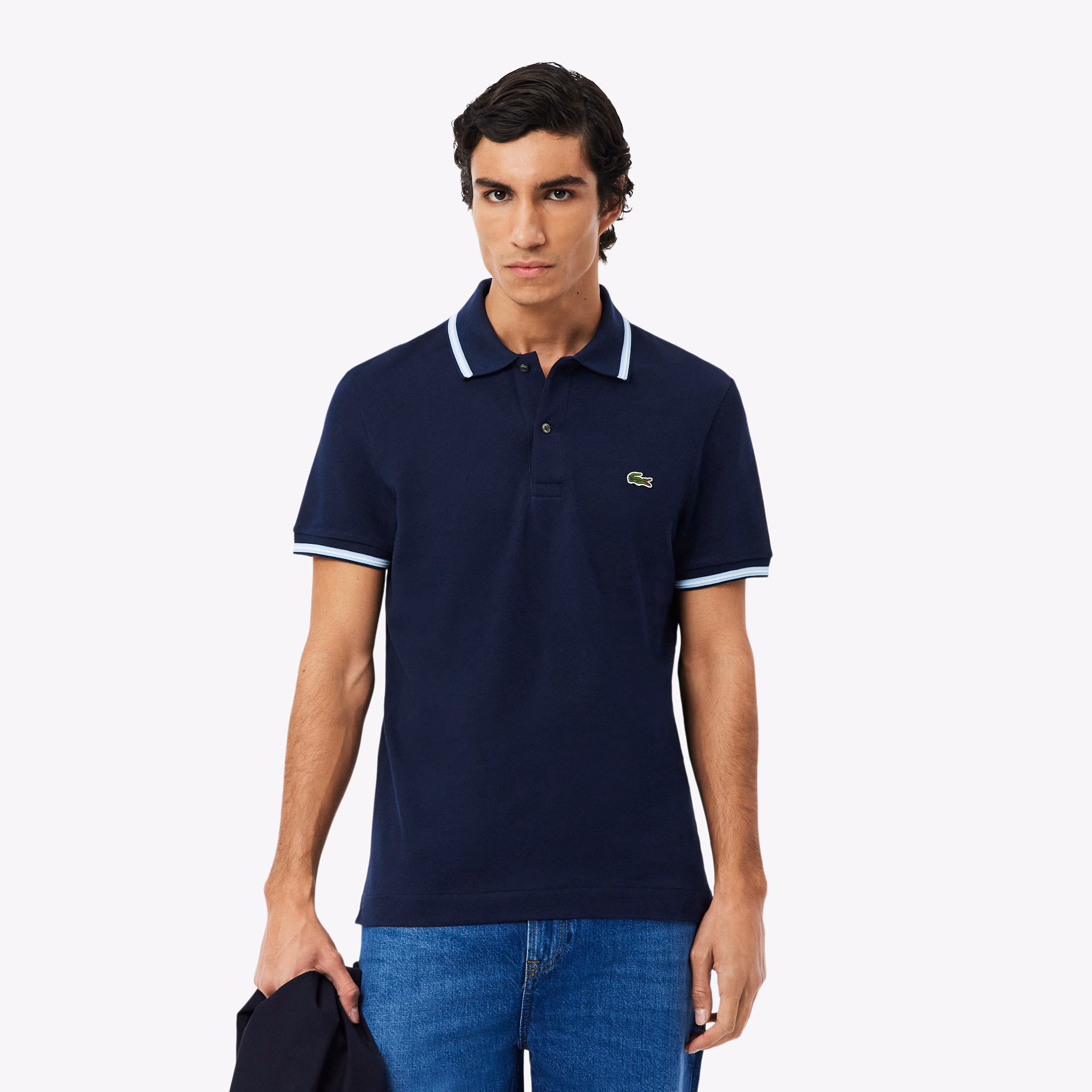 Men's Regular Fit Trim Accent L.12.12 Polo