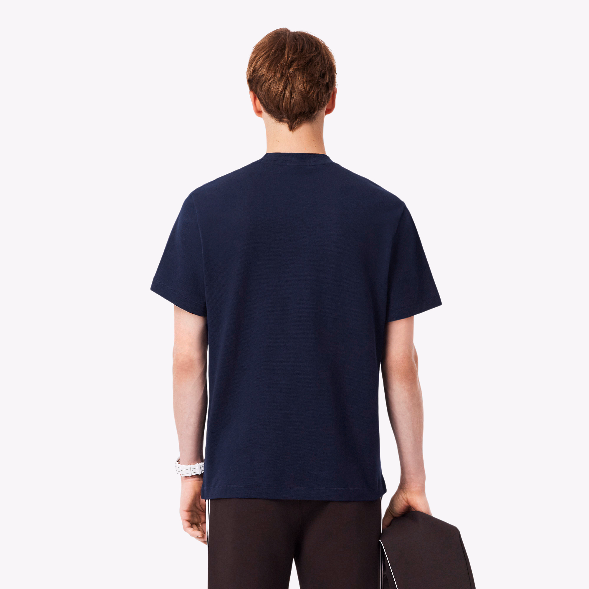 Men's Ribbed Neck Petit Piqué T-Shirt