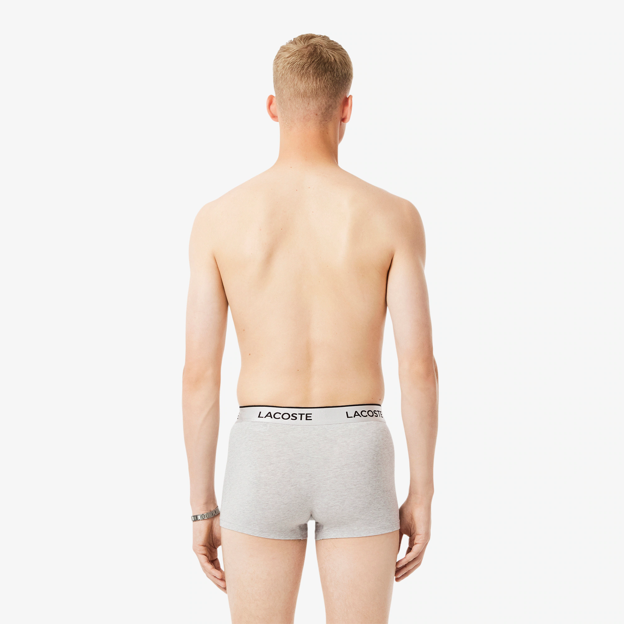 Men's 3-Pack Silver Waist Short Trunks