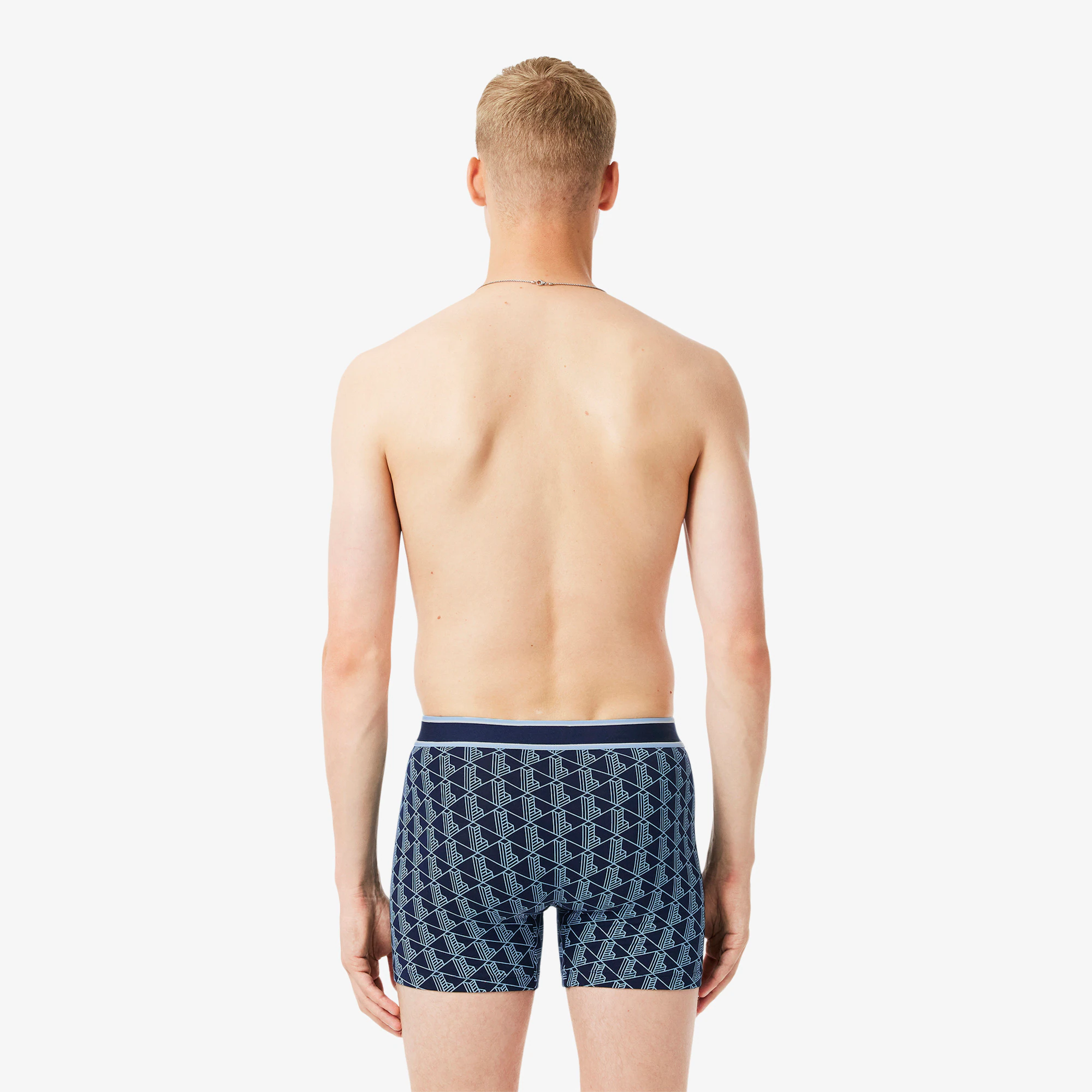 Men's 3-Pack Monogram Print Boxer Briefs