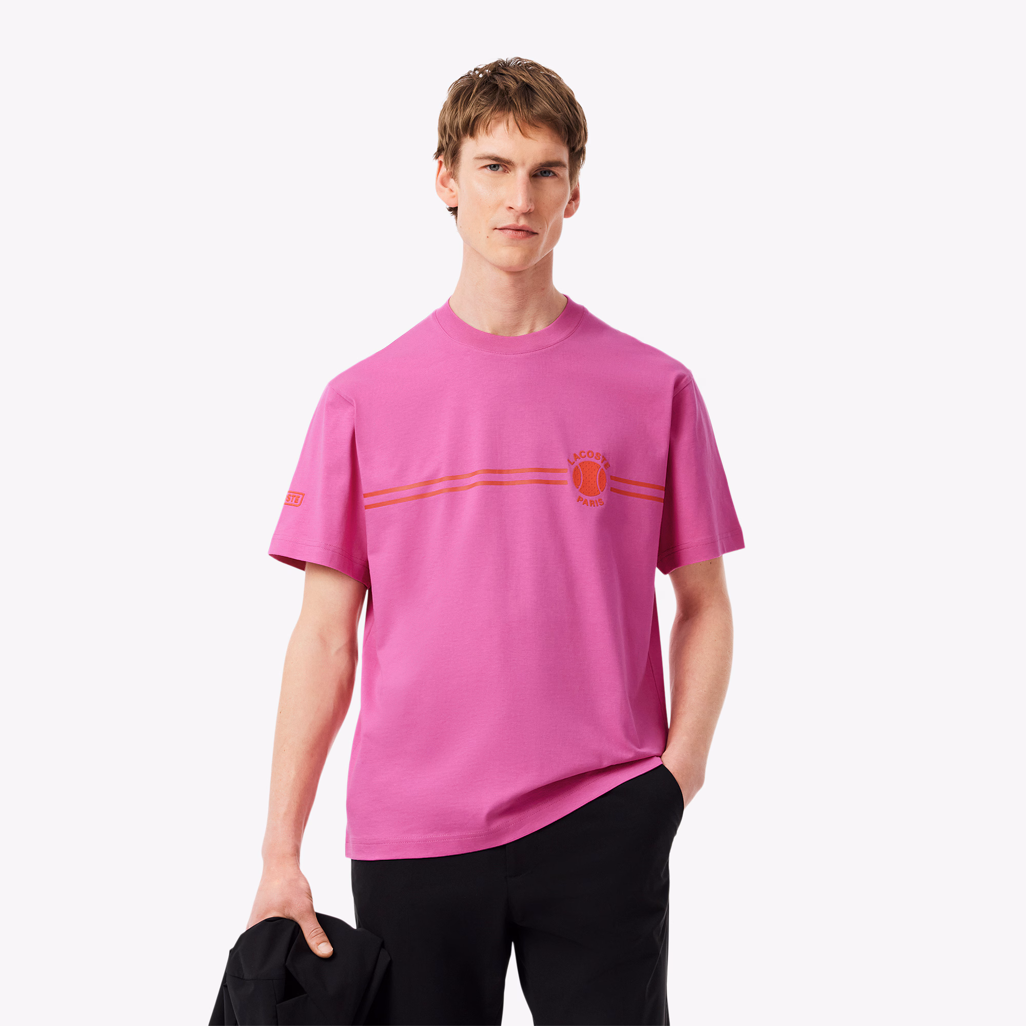 Men's Printed Embroidered Cotton Jersey T-Shirt