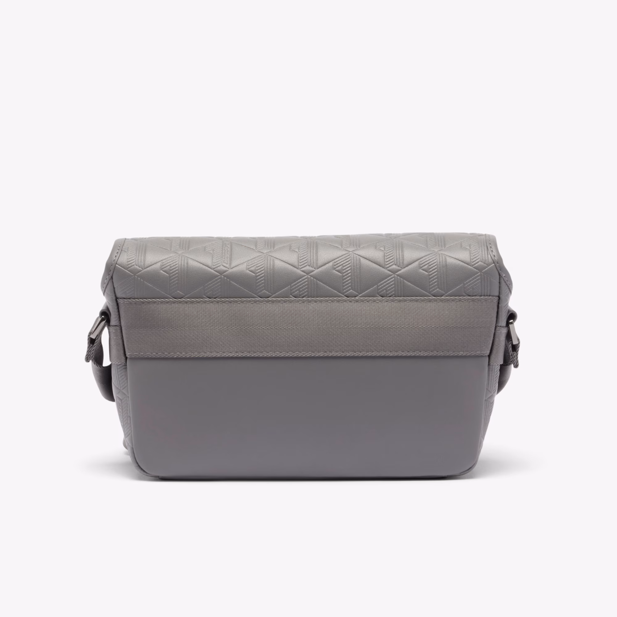 Small Monogram Leather Flap Satchel