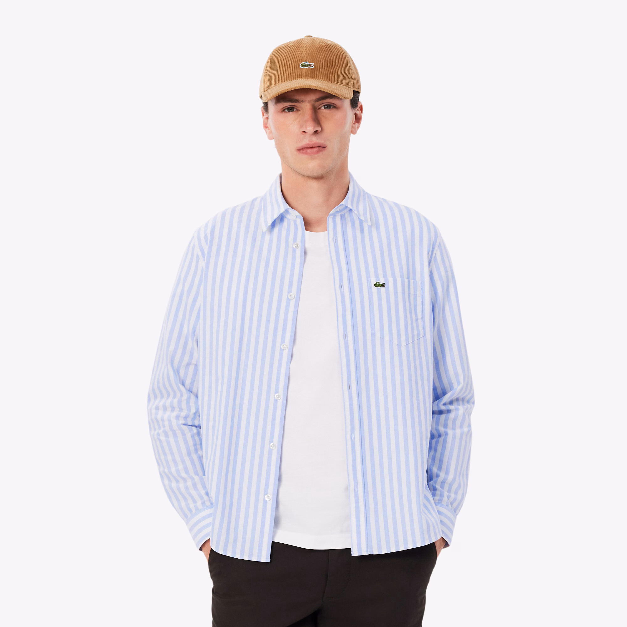 Men's Regular Fit Striped Oxford Shirt