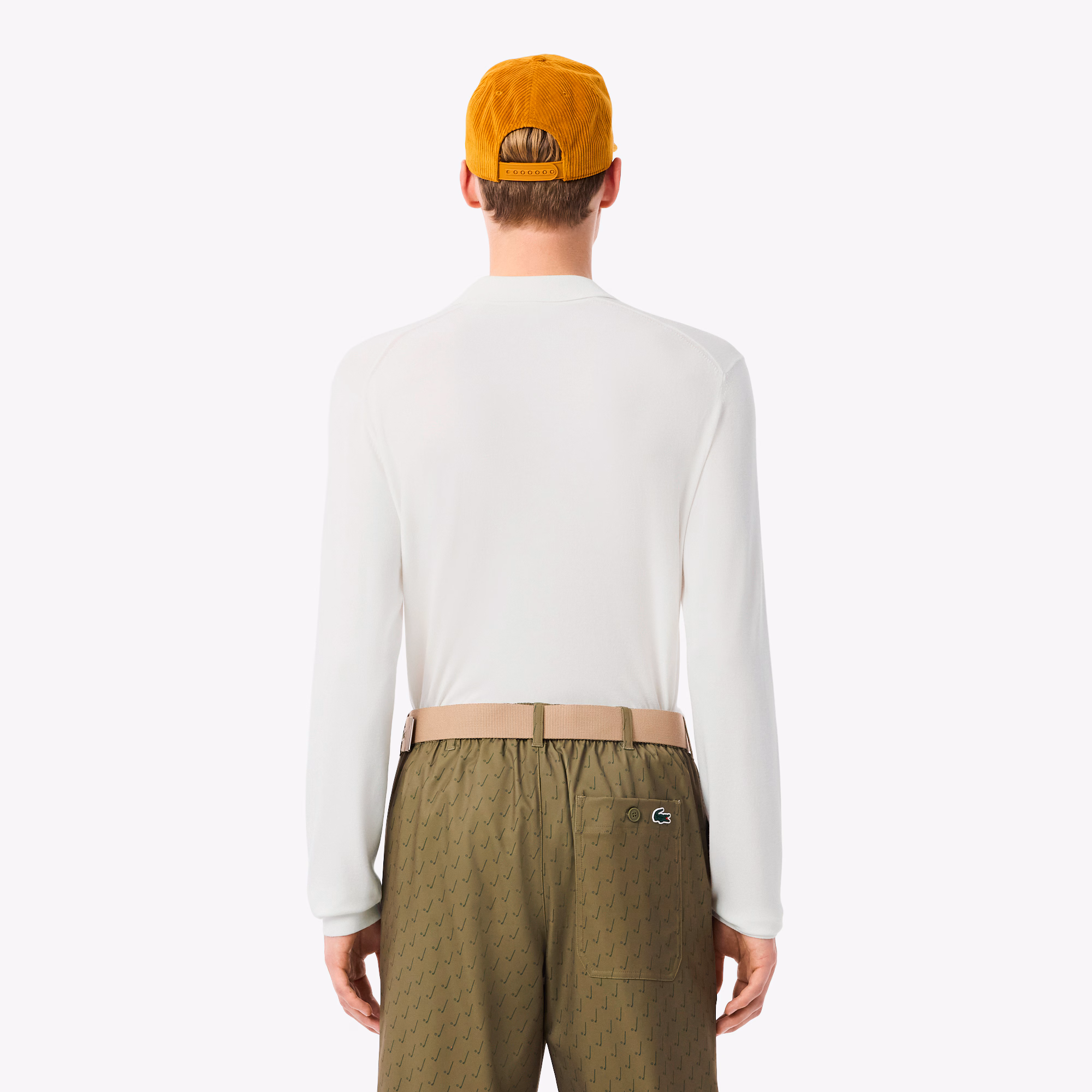 Men's Polo Collar Stretch Golf Sweater