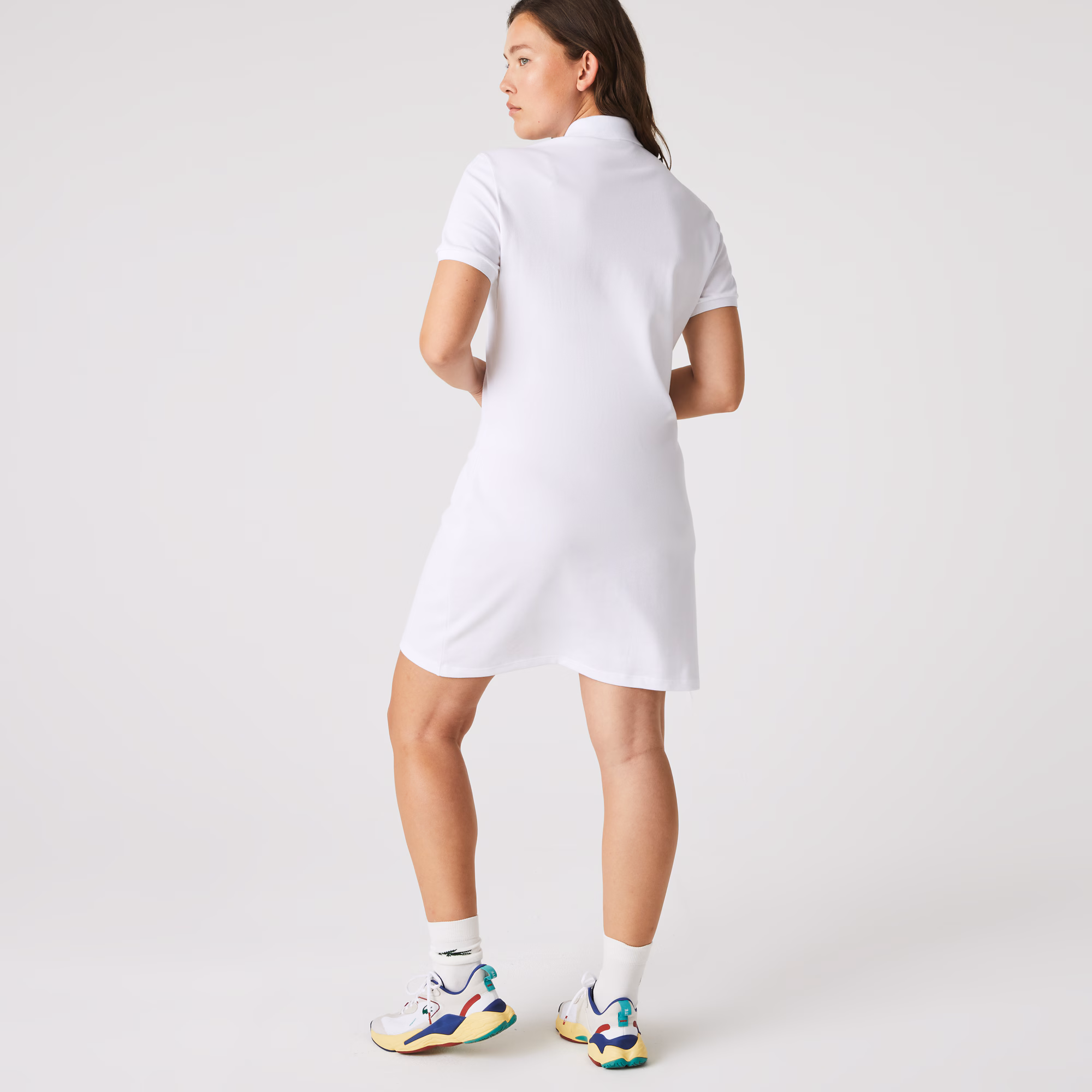 Women's Slim Fit Stretch Mini Piqué Polo Dress