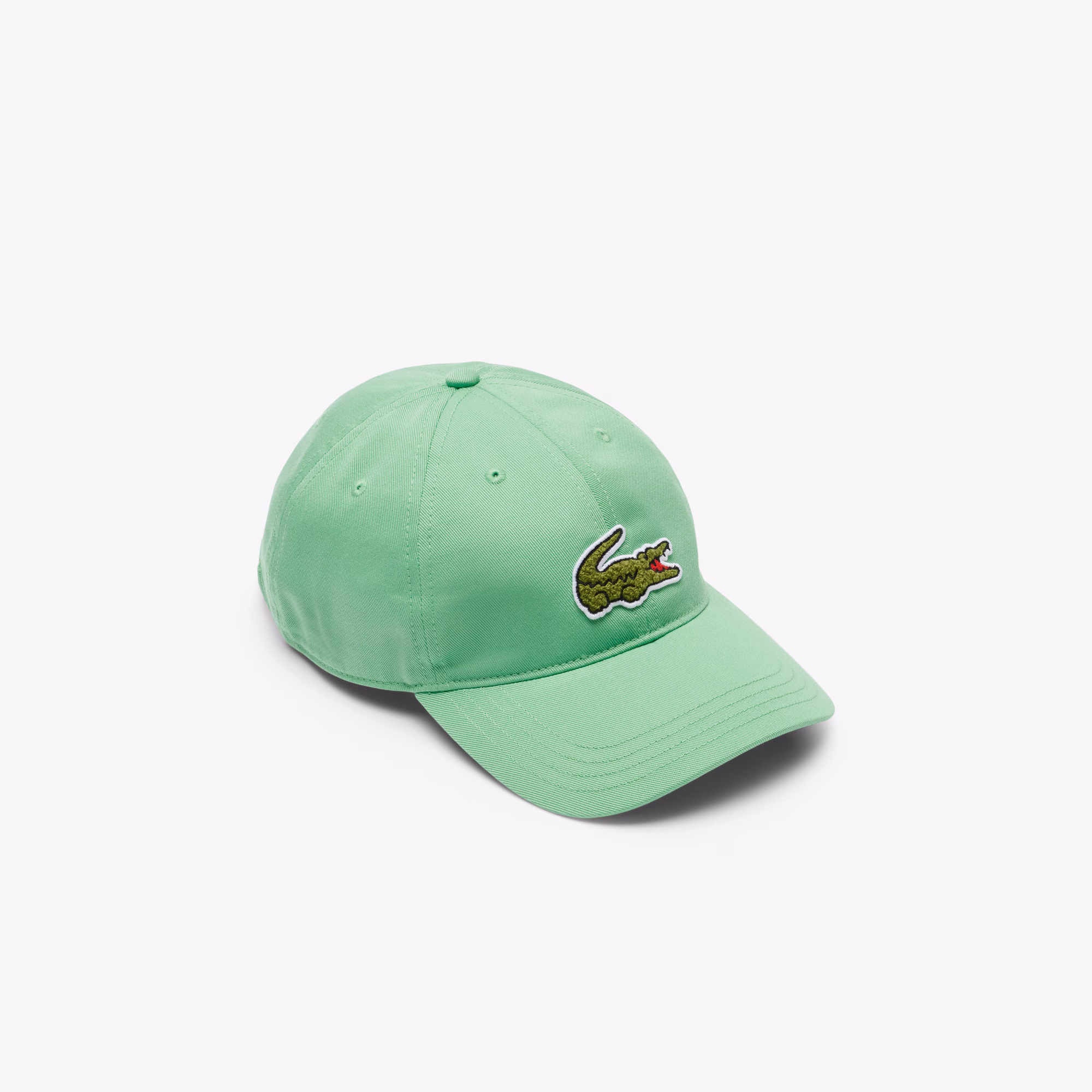 Unisex Crocodile Badge Cotton Twill Cap