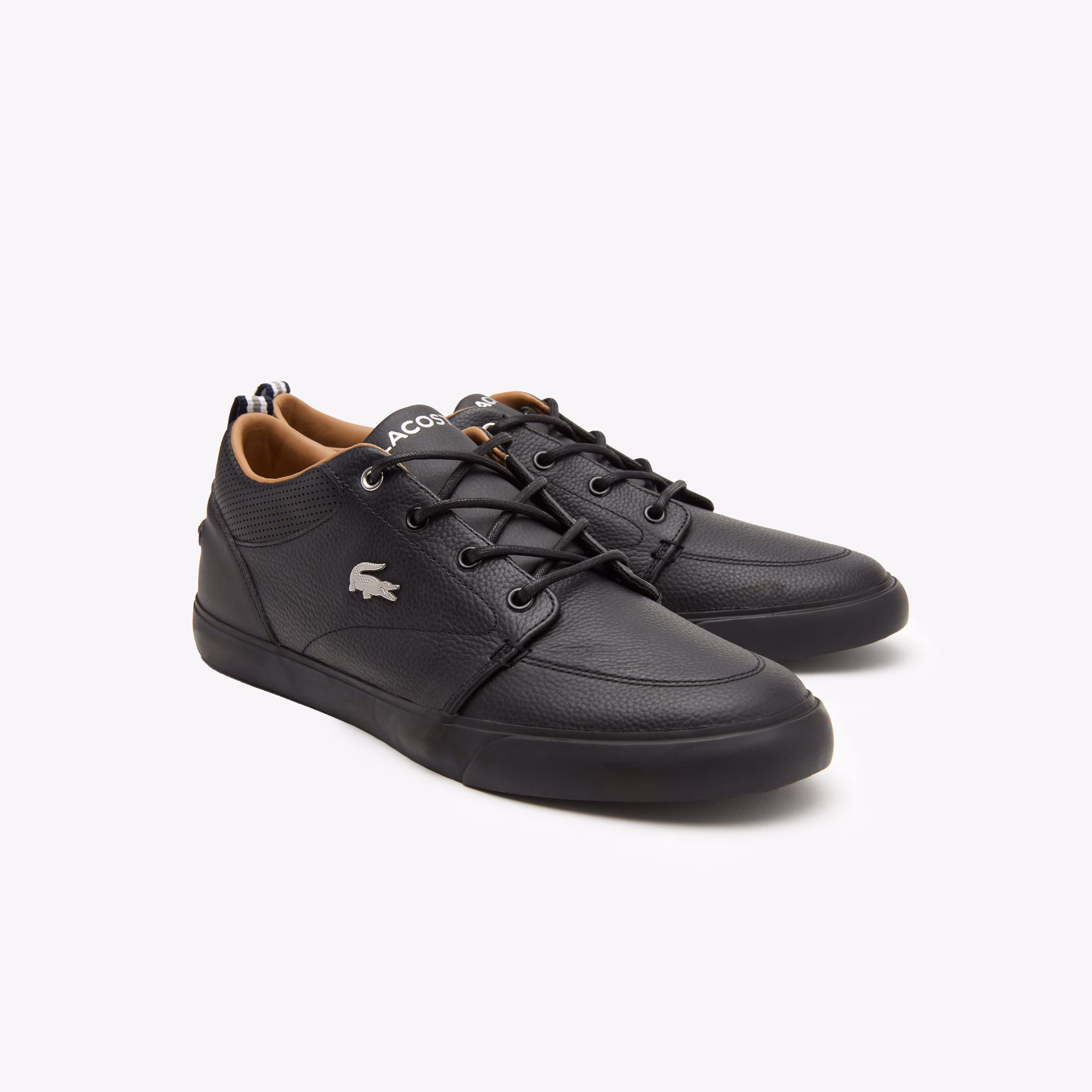 Men's Bayliss Leather Perforated Collar Sneakers