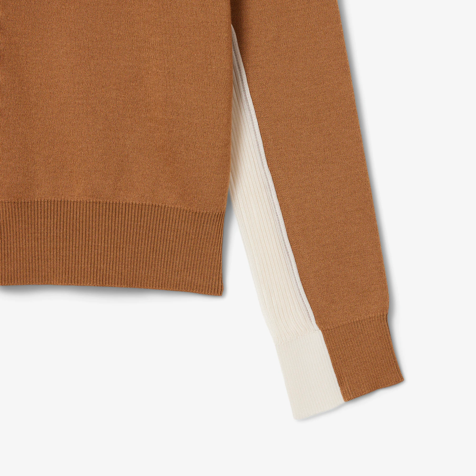 Runway Wool Blend Polo Collar Sweater