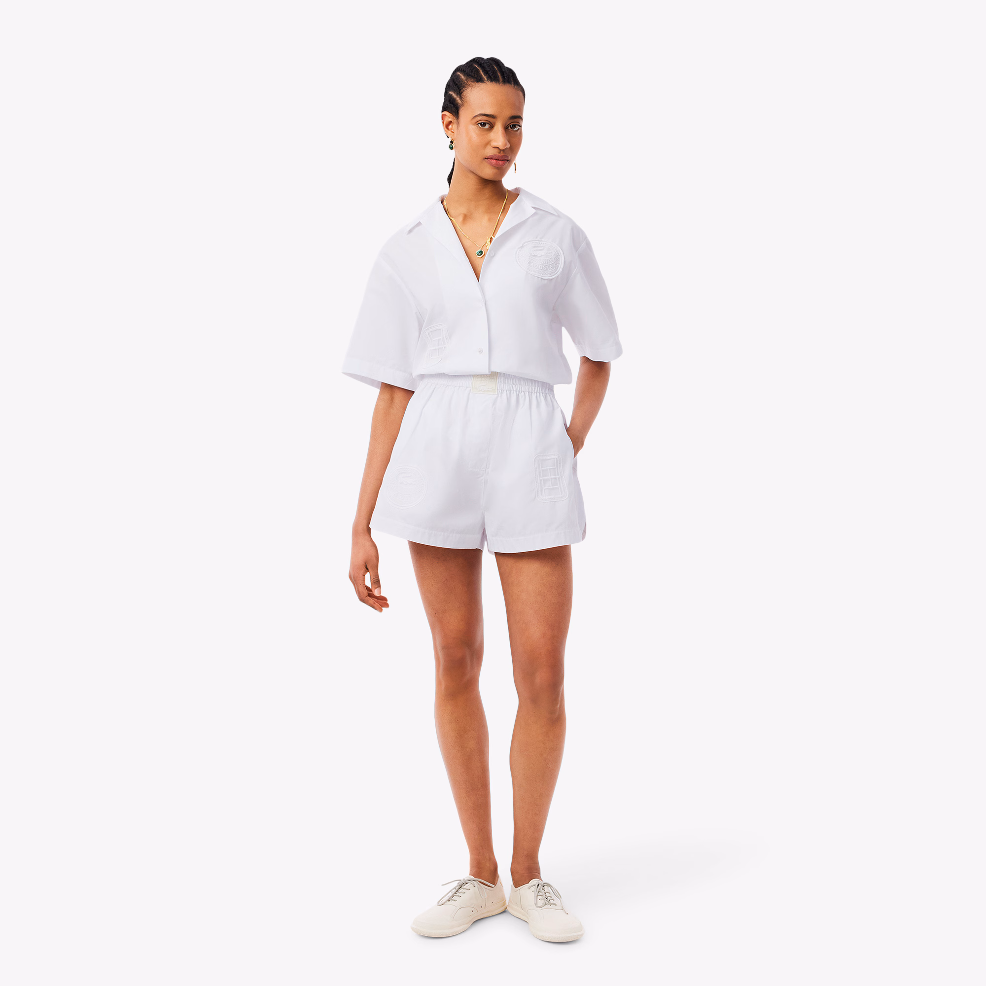 Women's Runway Lace Badge Shorts