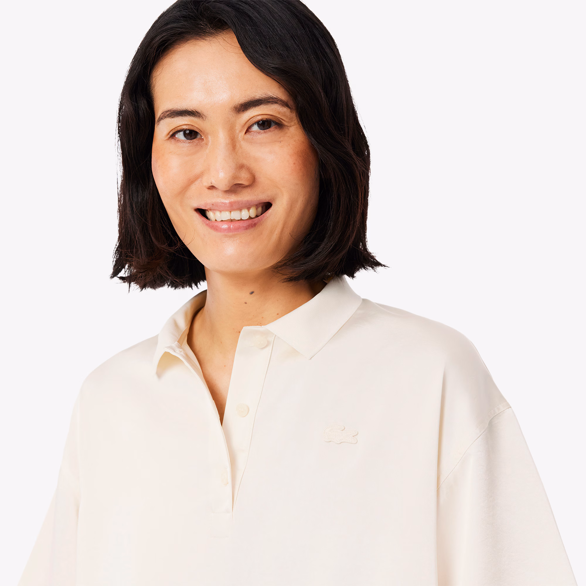 Women's Oversized Silky Polo