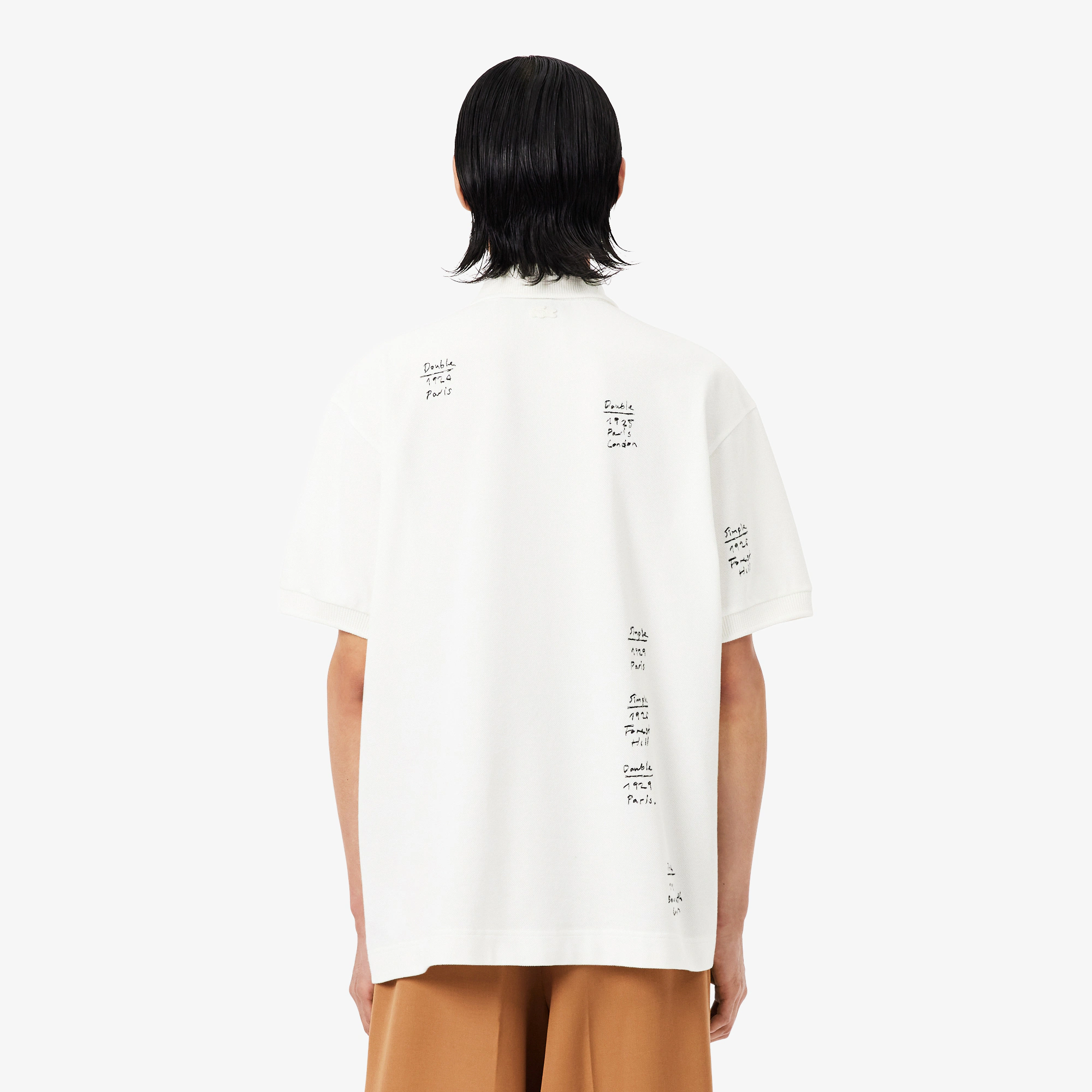 Runway Loose Fit Graphic Piqué Polo Shirt