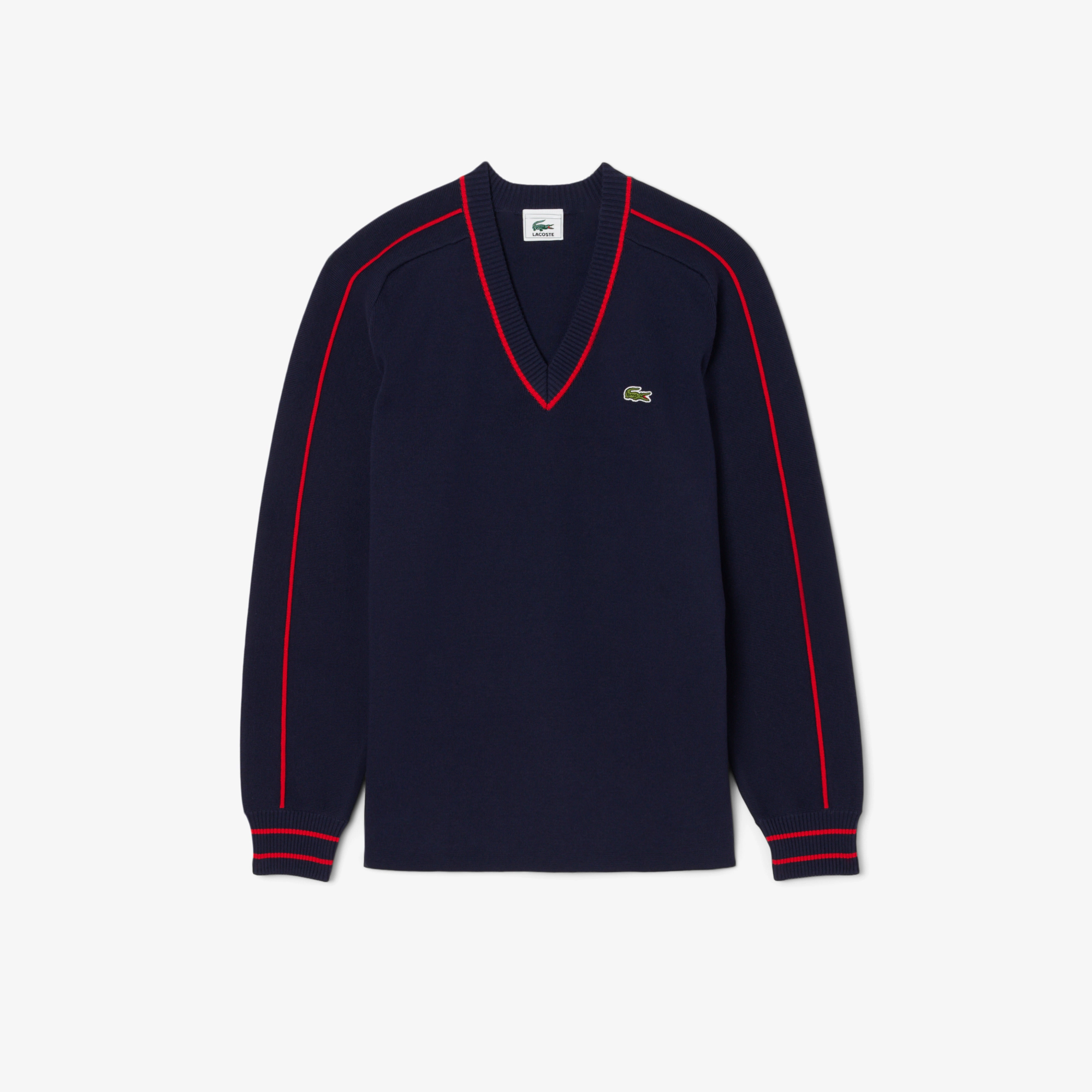 Men's Archive Edition Striped V-Neck Sweater