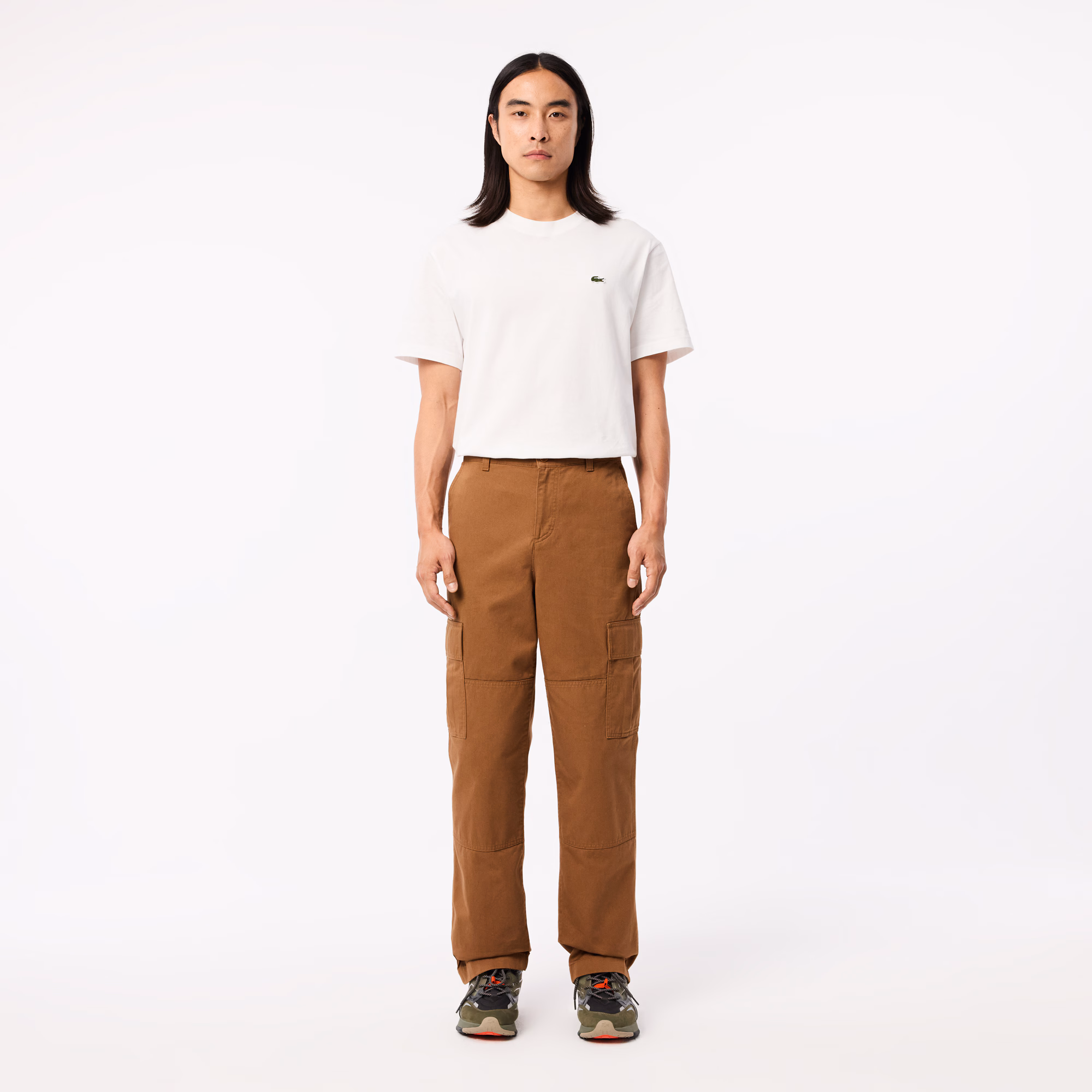Men's Straight Fit Cotton Cargo Pants