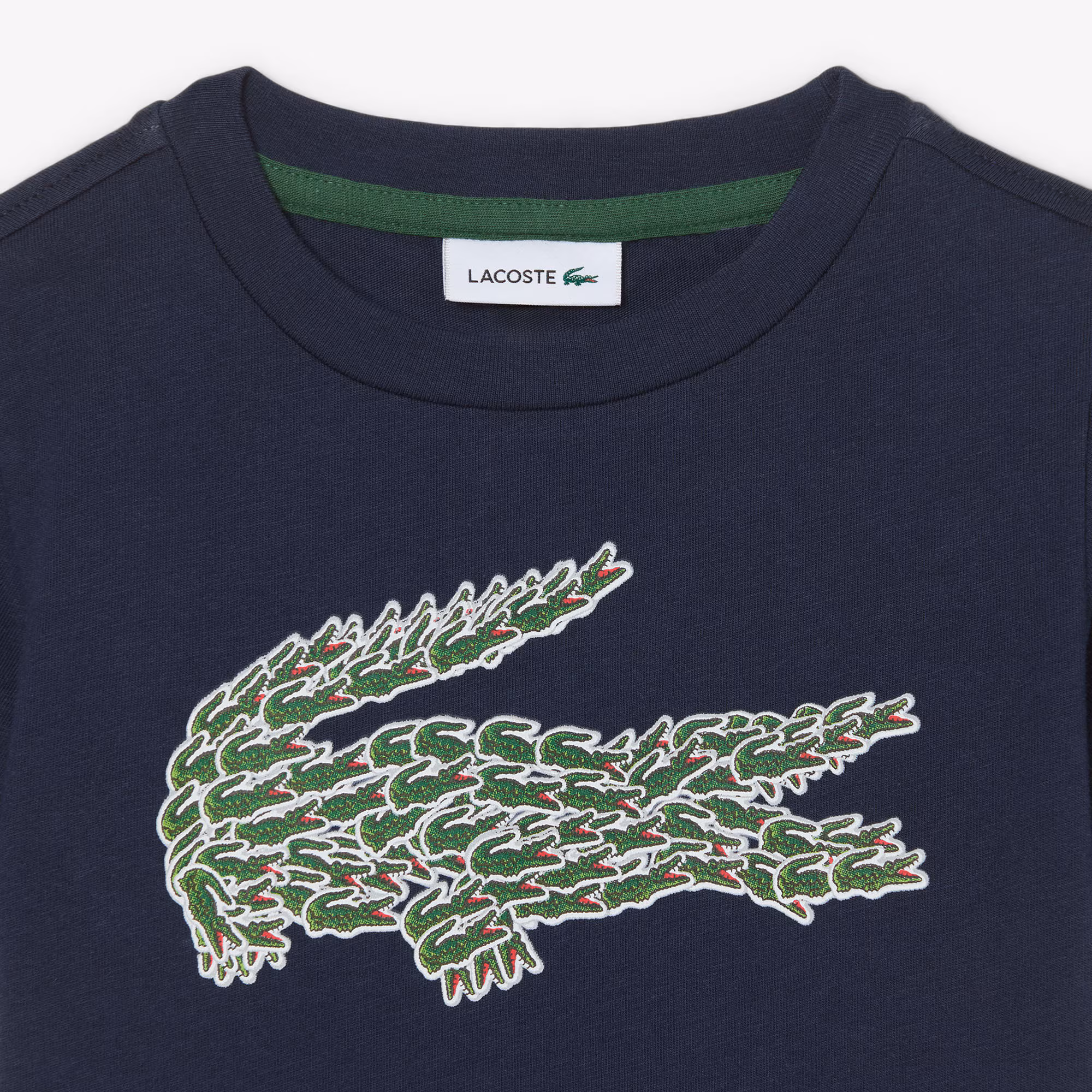 Boys' Crocodile Print Cotton T-Shirt