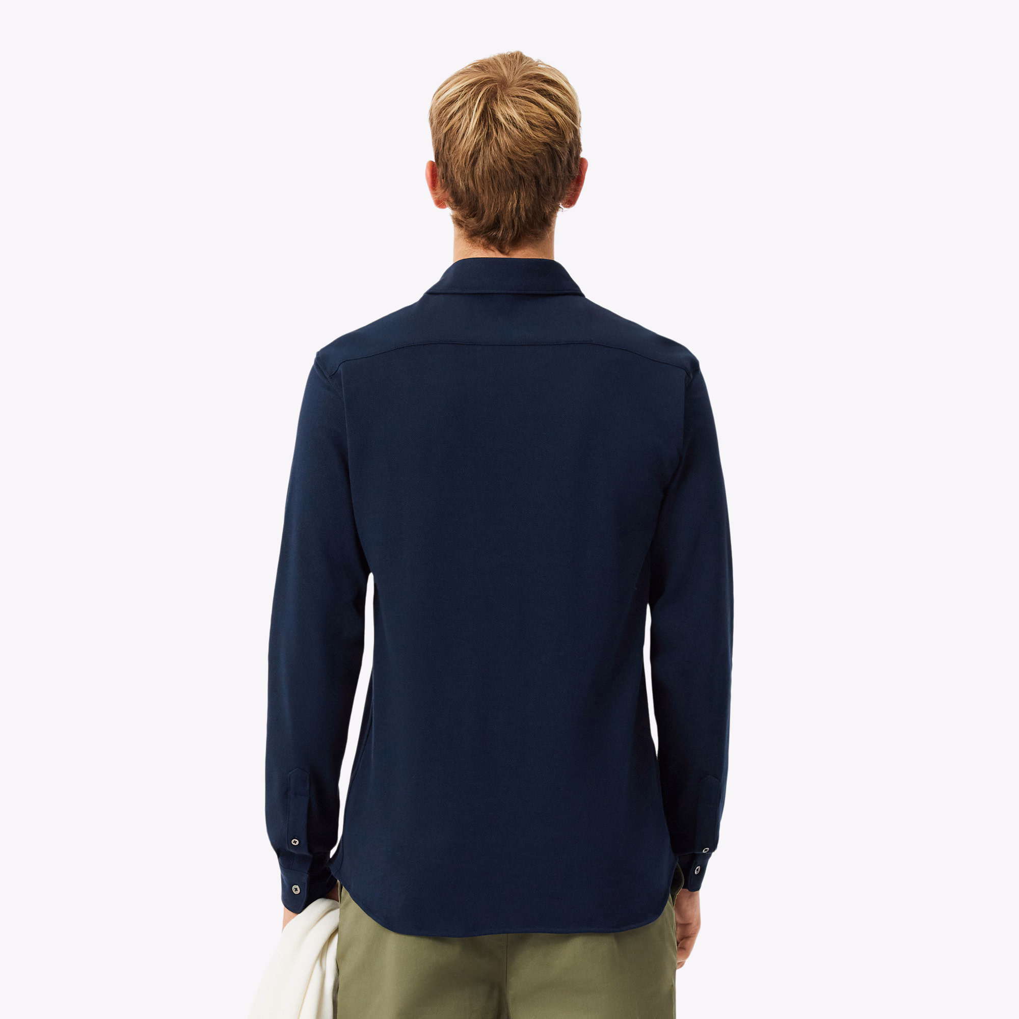 Men's Slim Fit Cotton Piqué Shirt