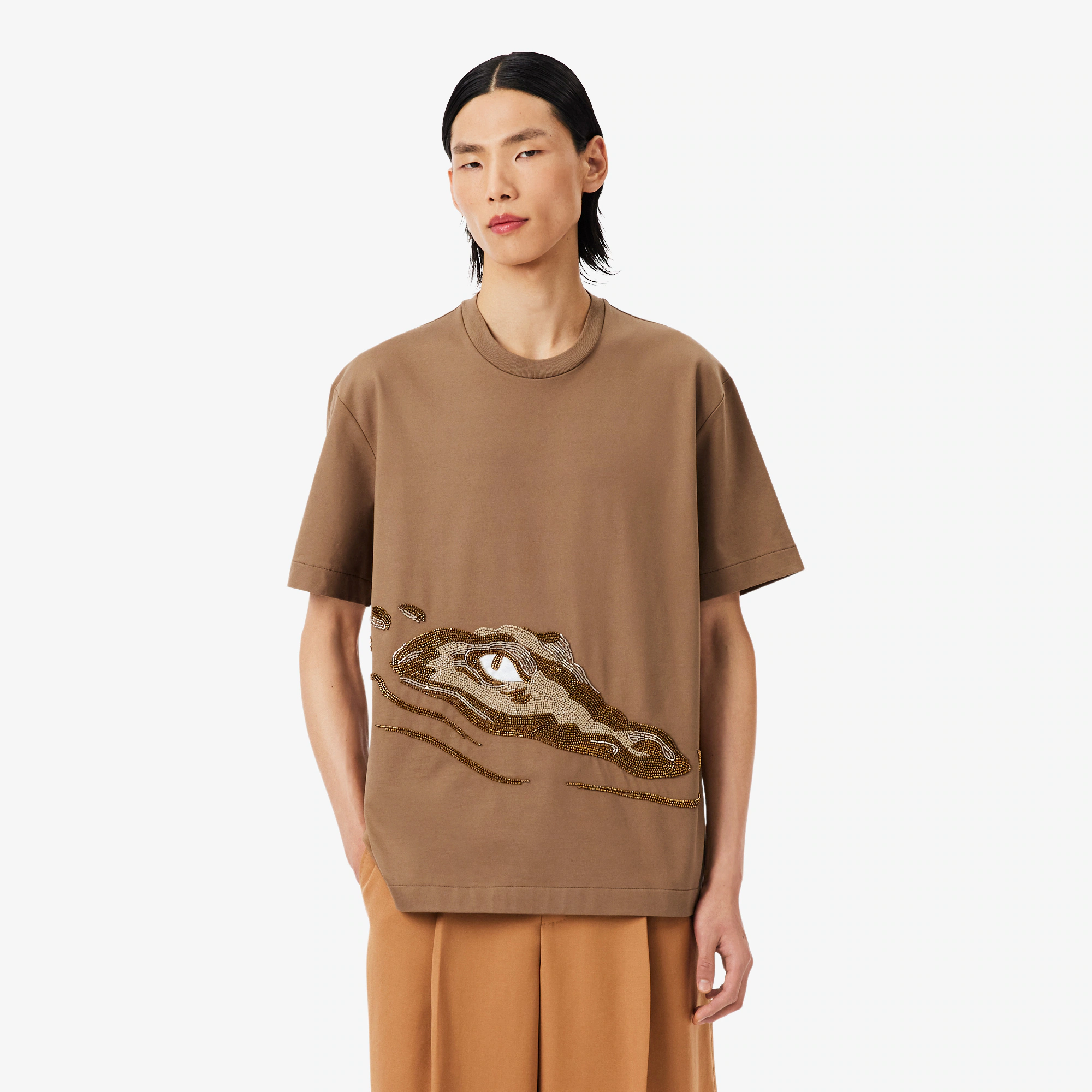 Runway Beaded Crocodile T-shirt