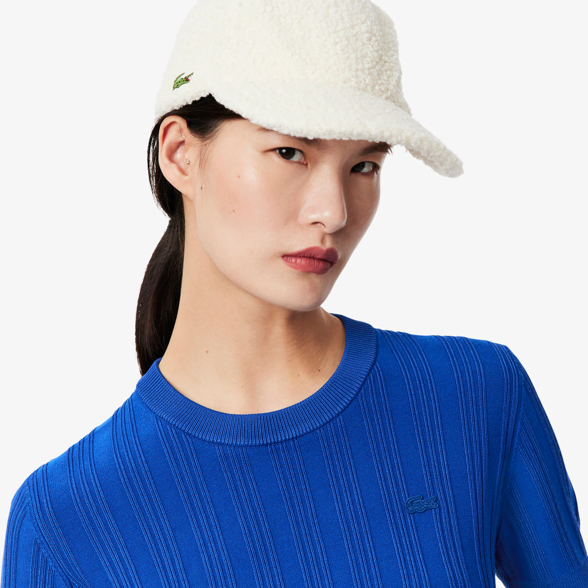 Women's Short Sleeve Rib Knit Sweater