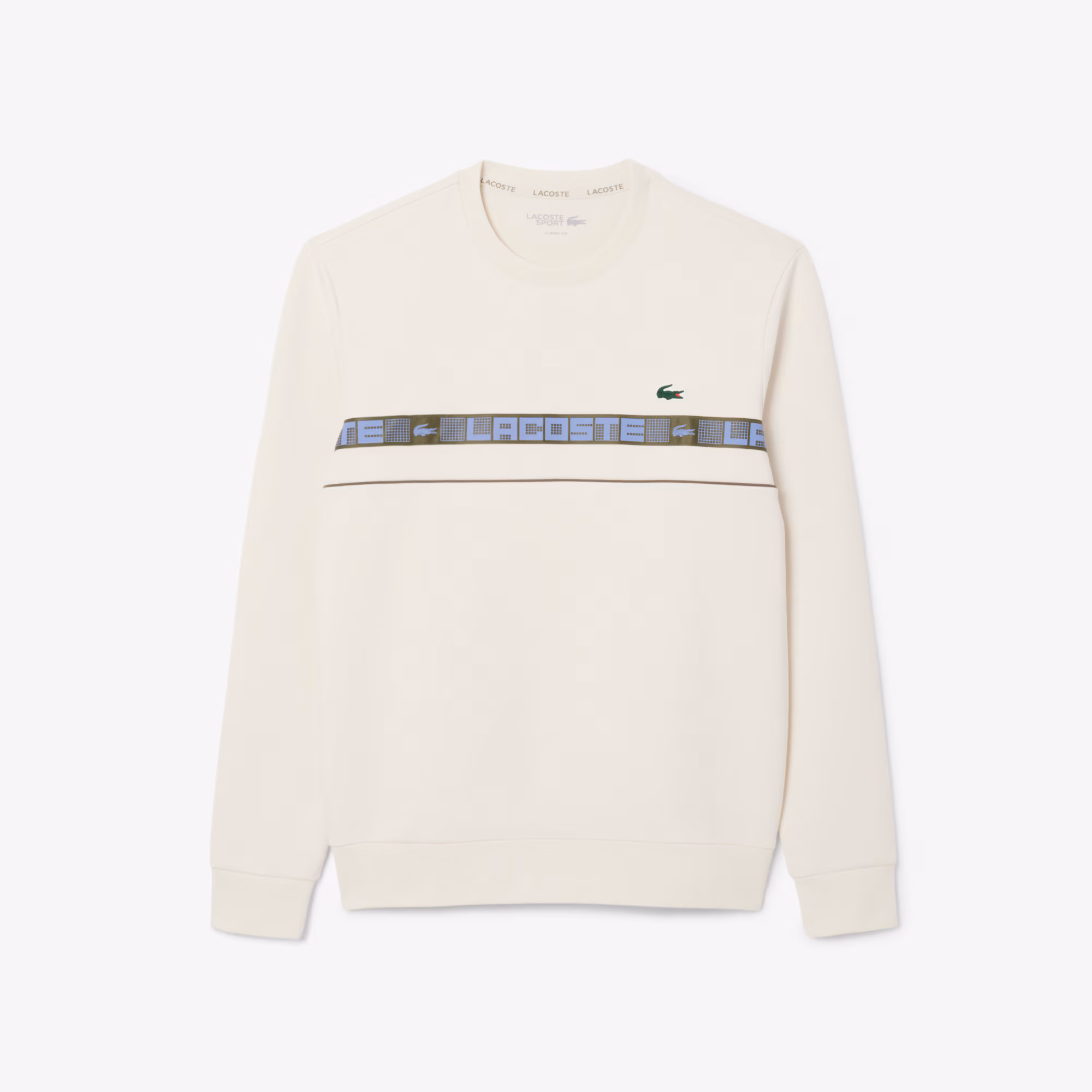 Men's Branded Stripe Tennis Sweatshirt
