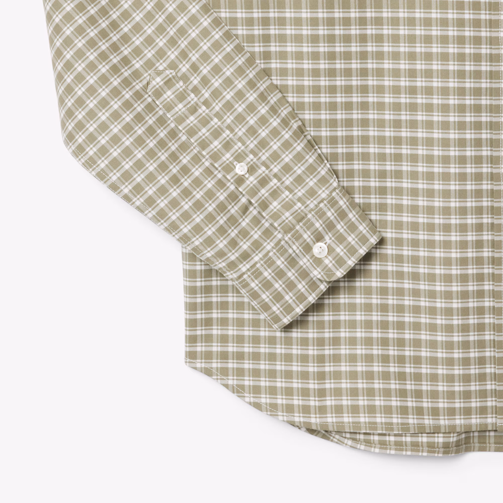 Men's Regular Fit Stretch Plaid Shirt