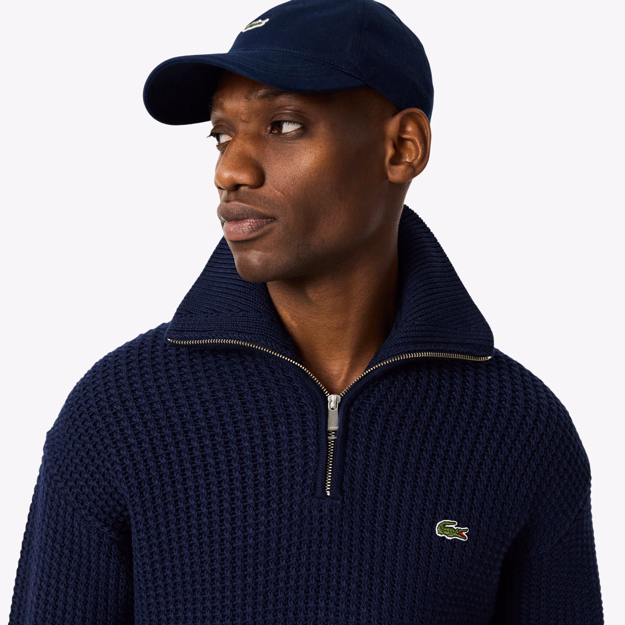 Men's Half-Zip Heavy Wool Sweater