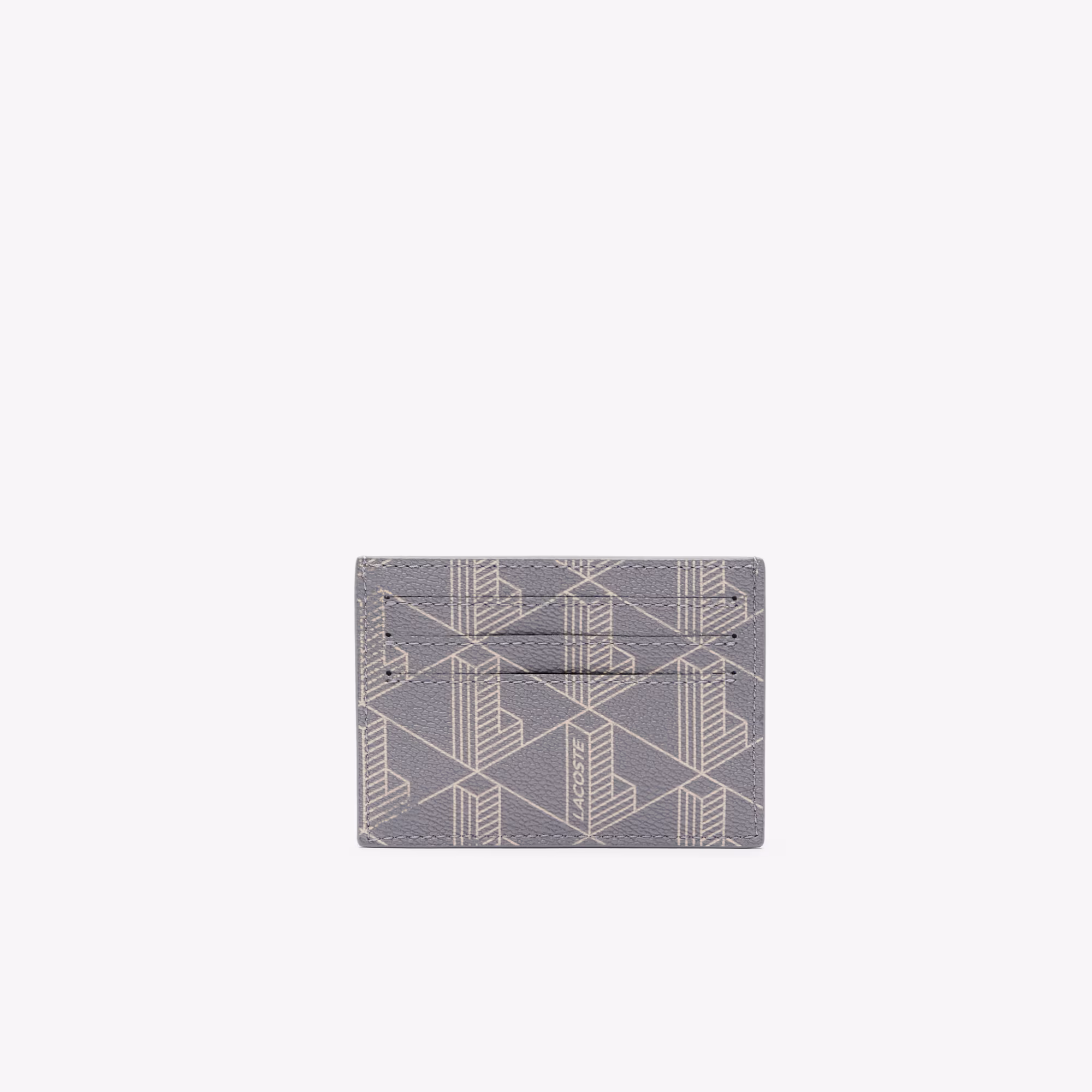 The Blend Monogram Print Canvas Card Holder