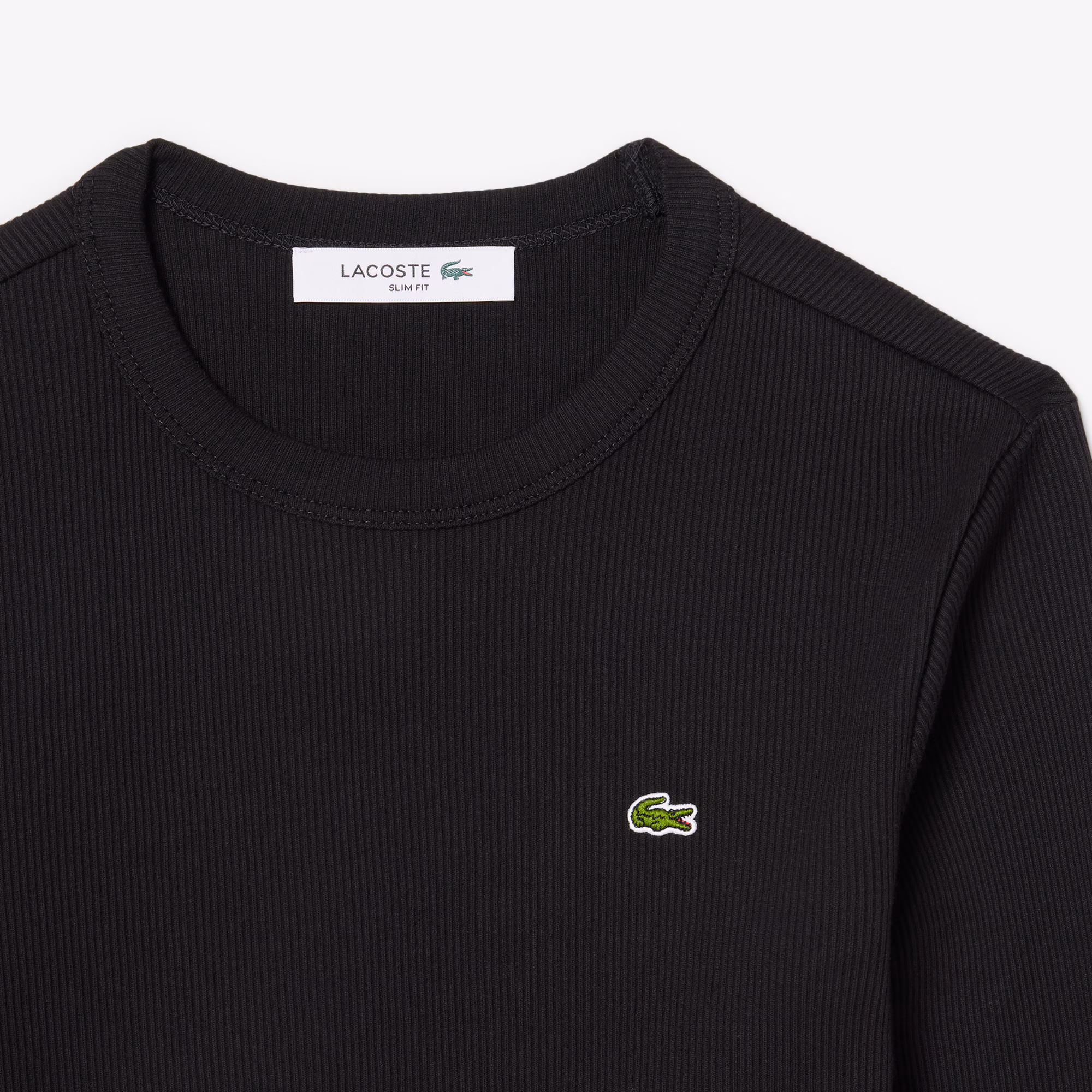 Women's Slim Fit Ribbed Cotton T-Shirt