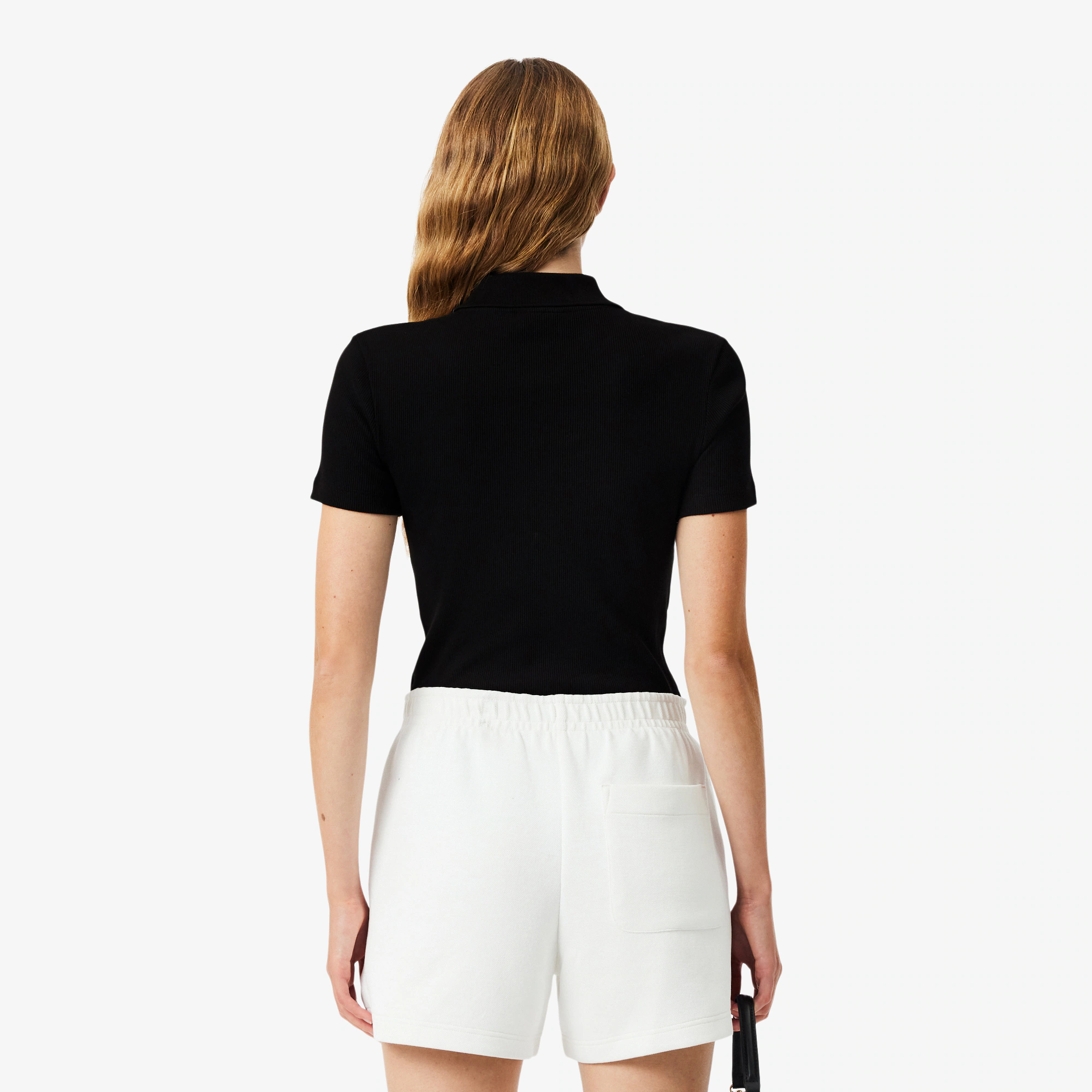 Women's Slim Fit L.12.D Ribbed Cotton Polo